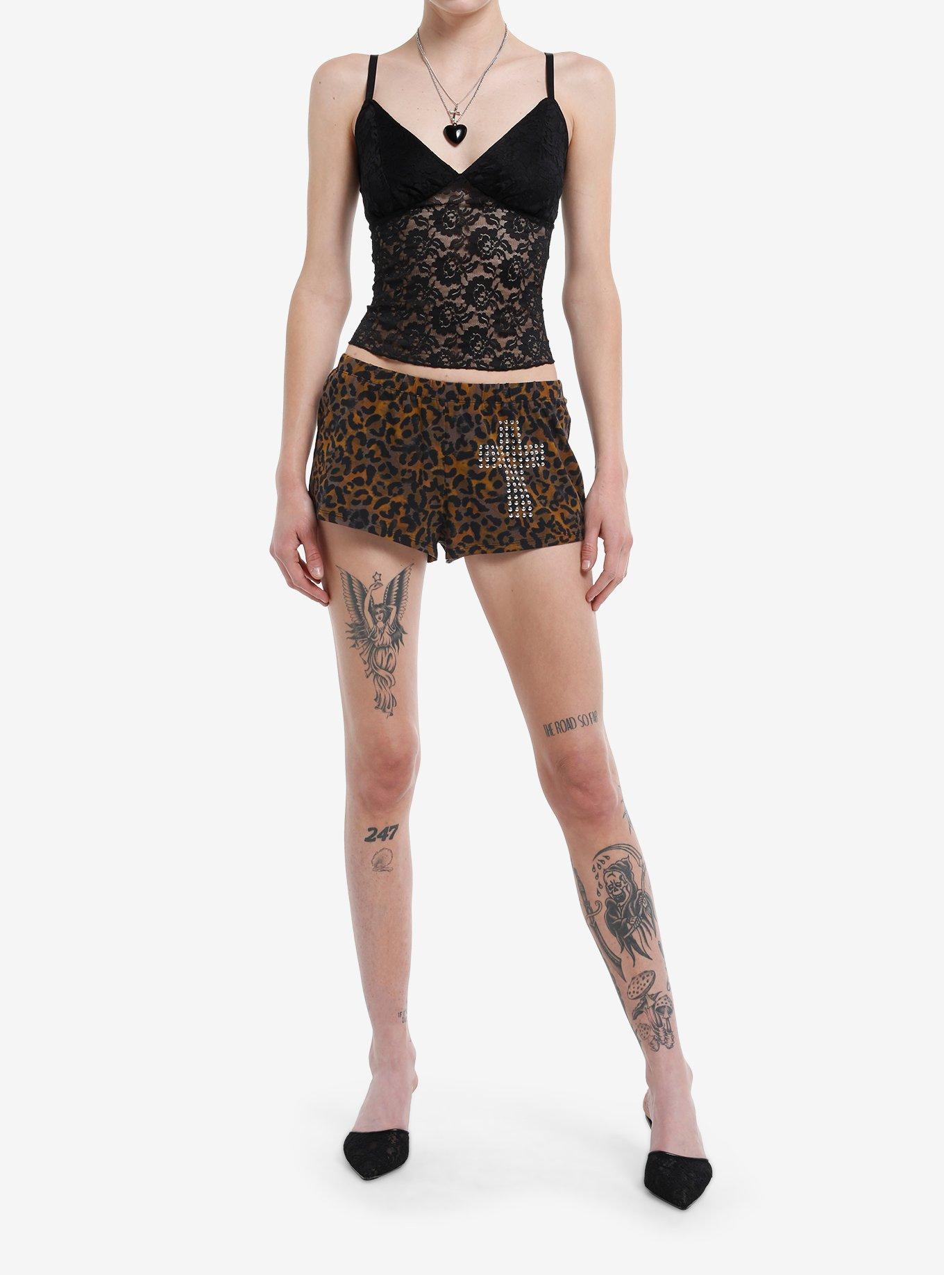 Black Lace Semi-Sheer Cami, BLACK, alternate