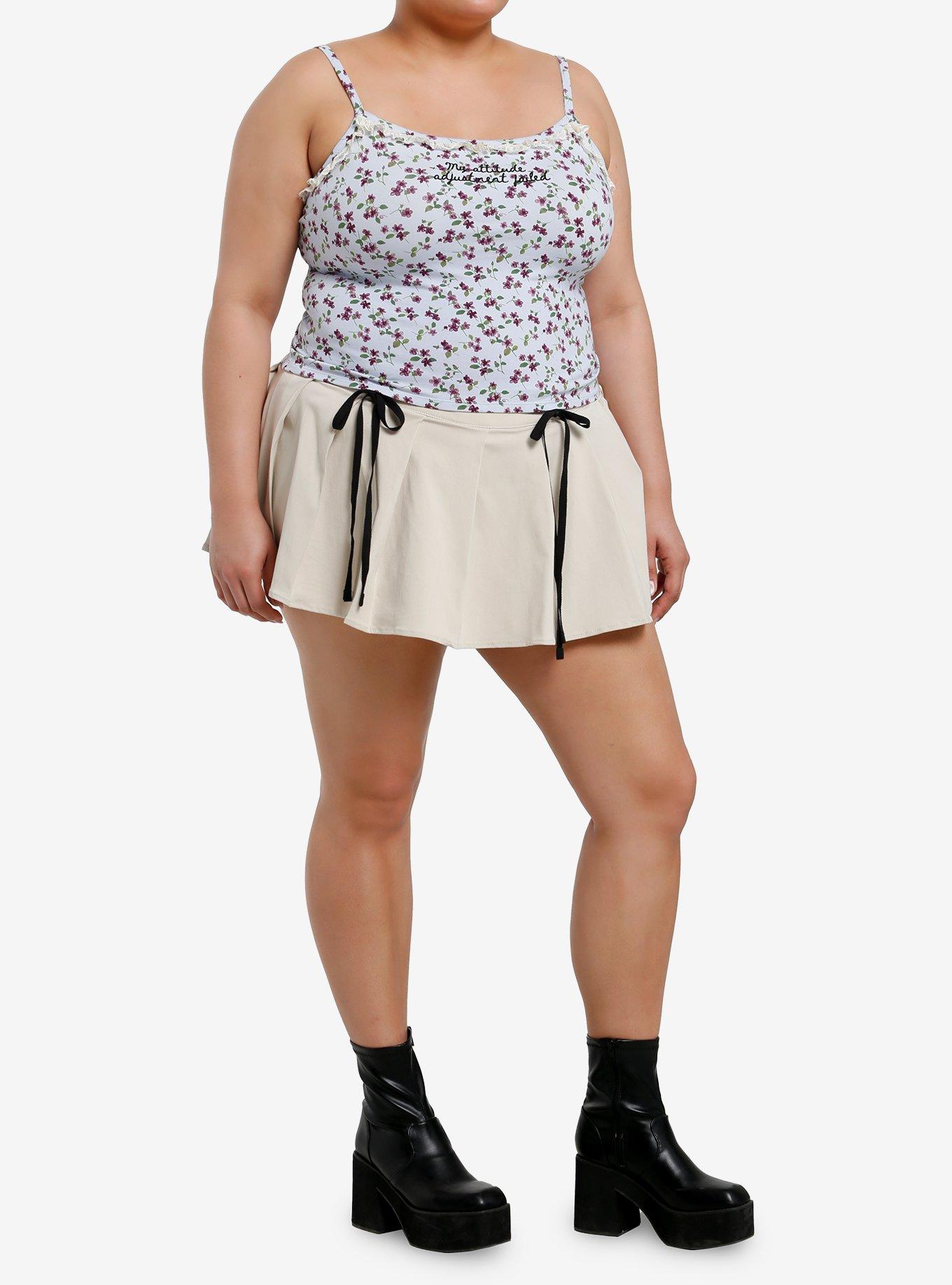 Sweet Society Floral Attitude Adjustment Girls Crop Cami Plus Size, , hi-res