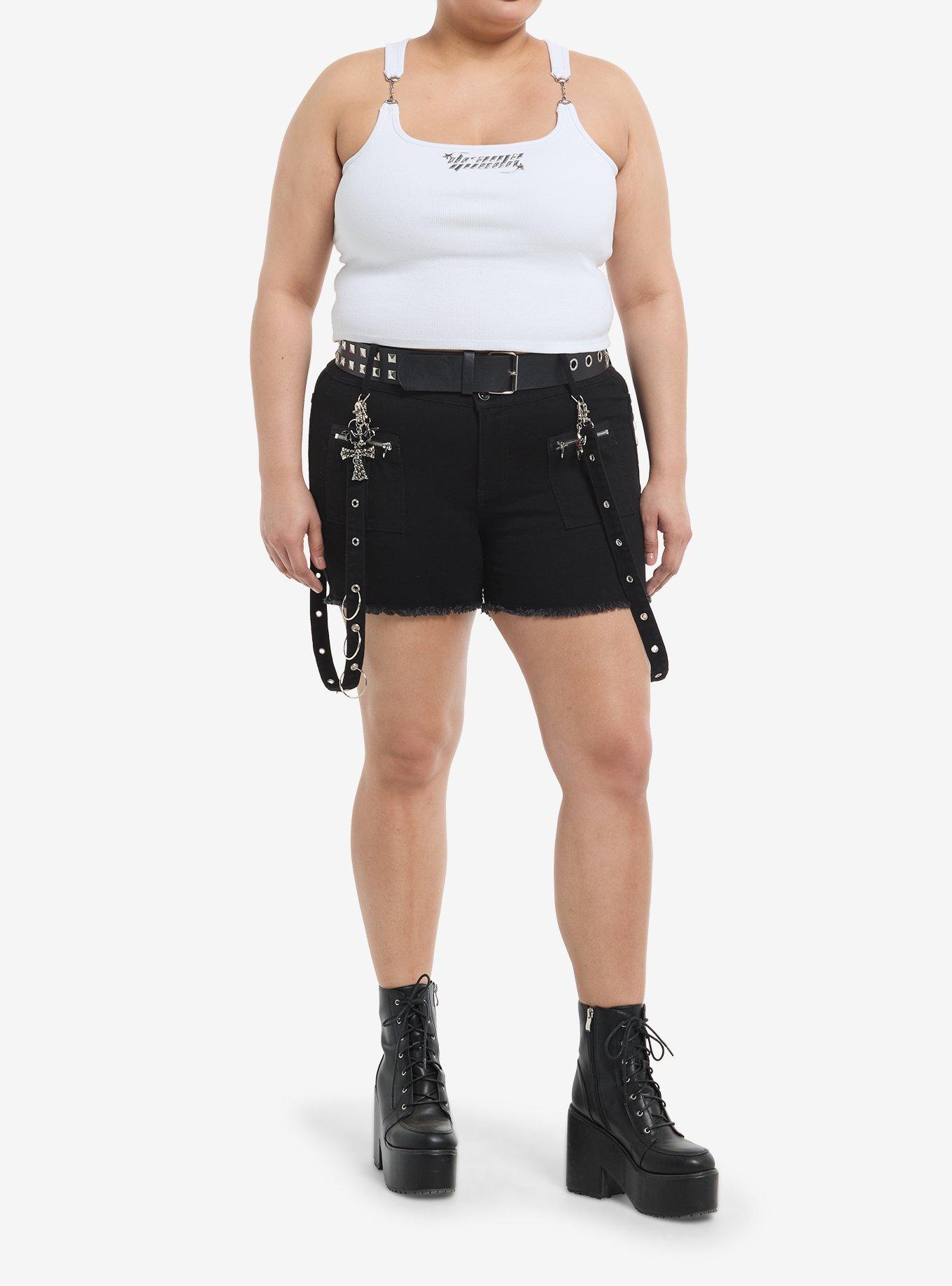 Drama Queen Chrome Puff Hardware Girls Tank Top Plus Size, , hi-res