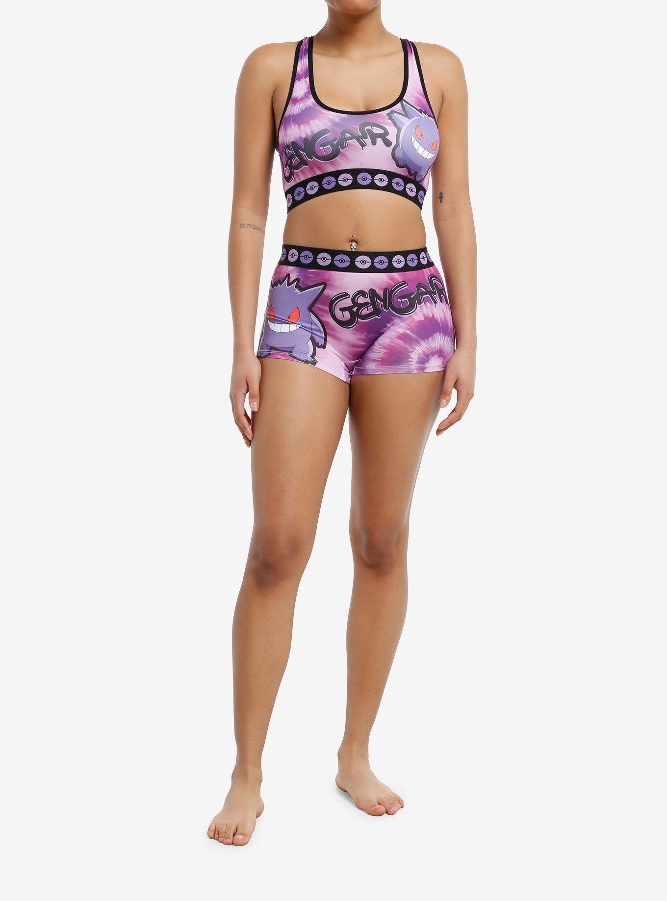 Pokemon Gengar Tie-Dye Bralette & Boyshort Set, , hi-res