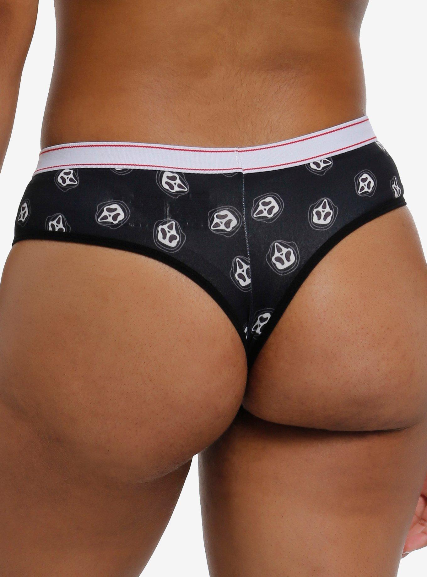 Ghost Face Mask Thong Panty, , hi-res