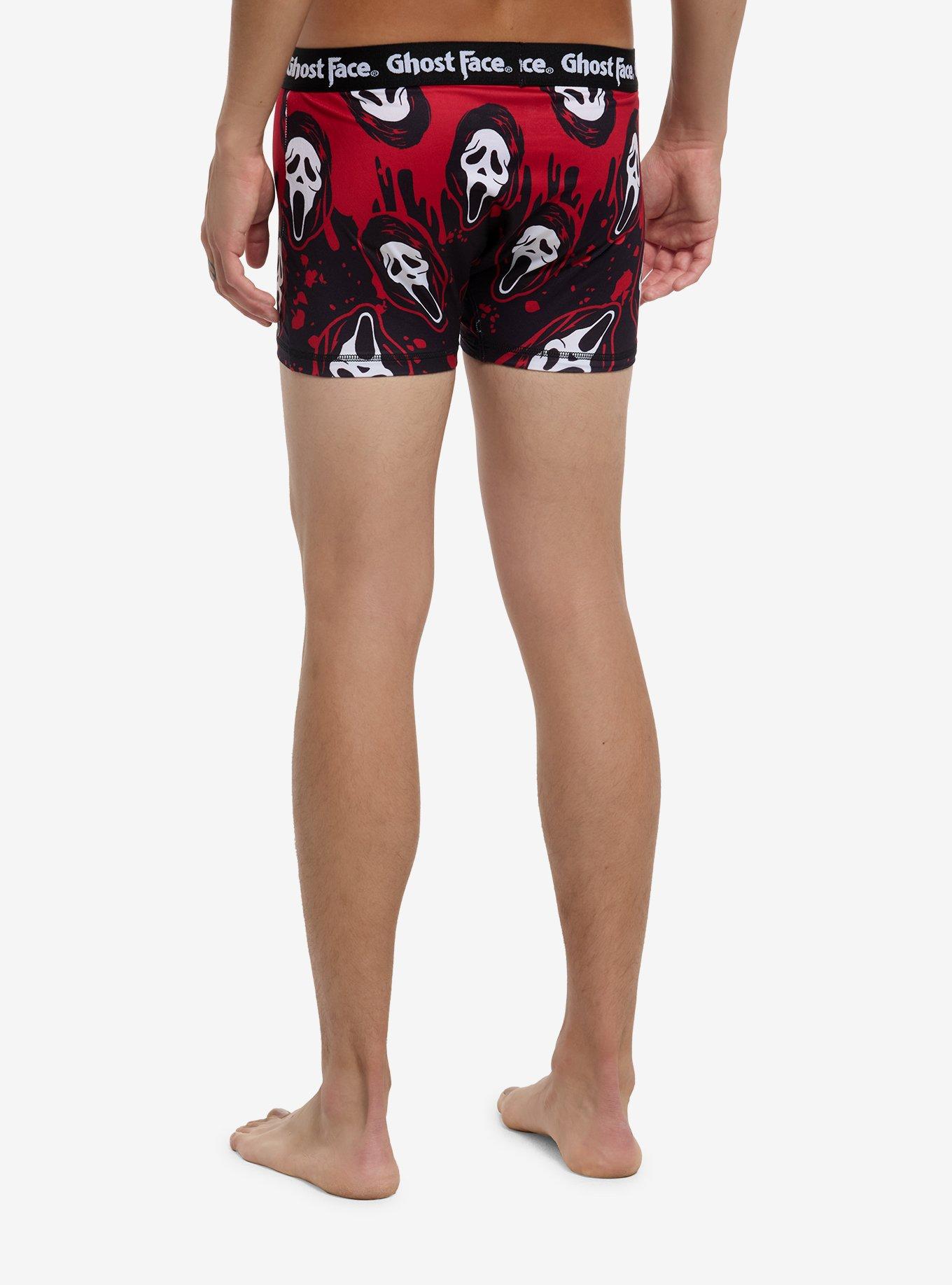 Ghost Face Mask Blood Drip Boxer Briefs, , hi-res