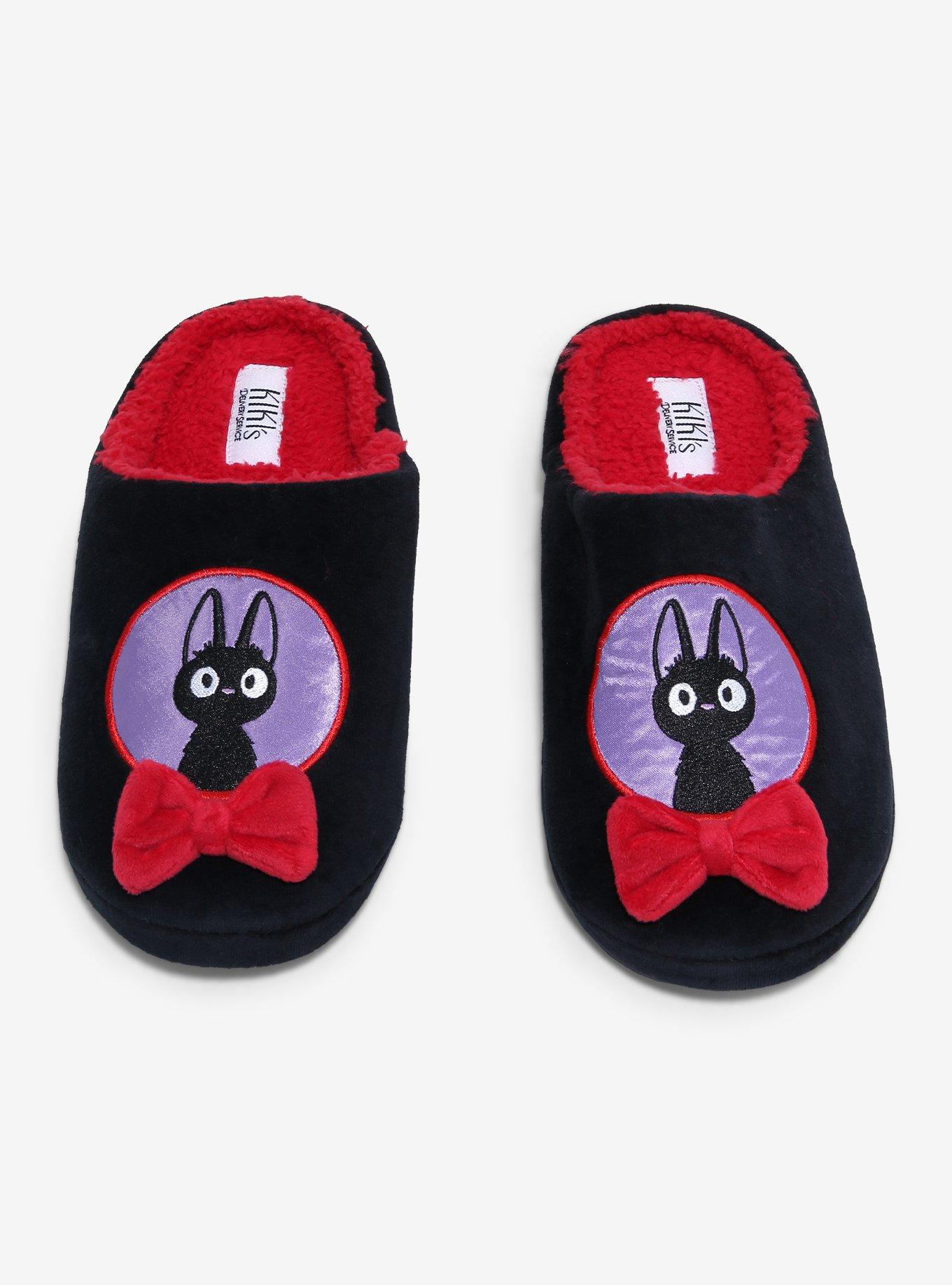 Studio Ghibli® Kiki's Delivery Service Jiji Bow Slippers, , hi-res