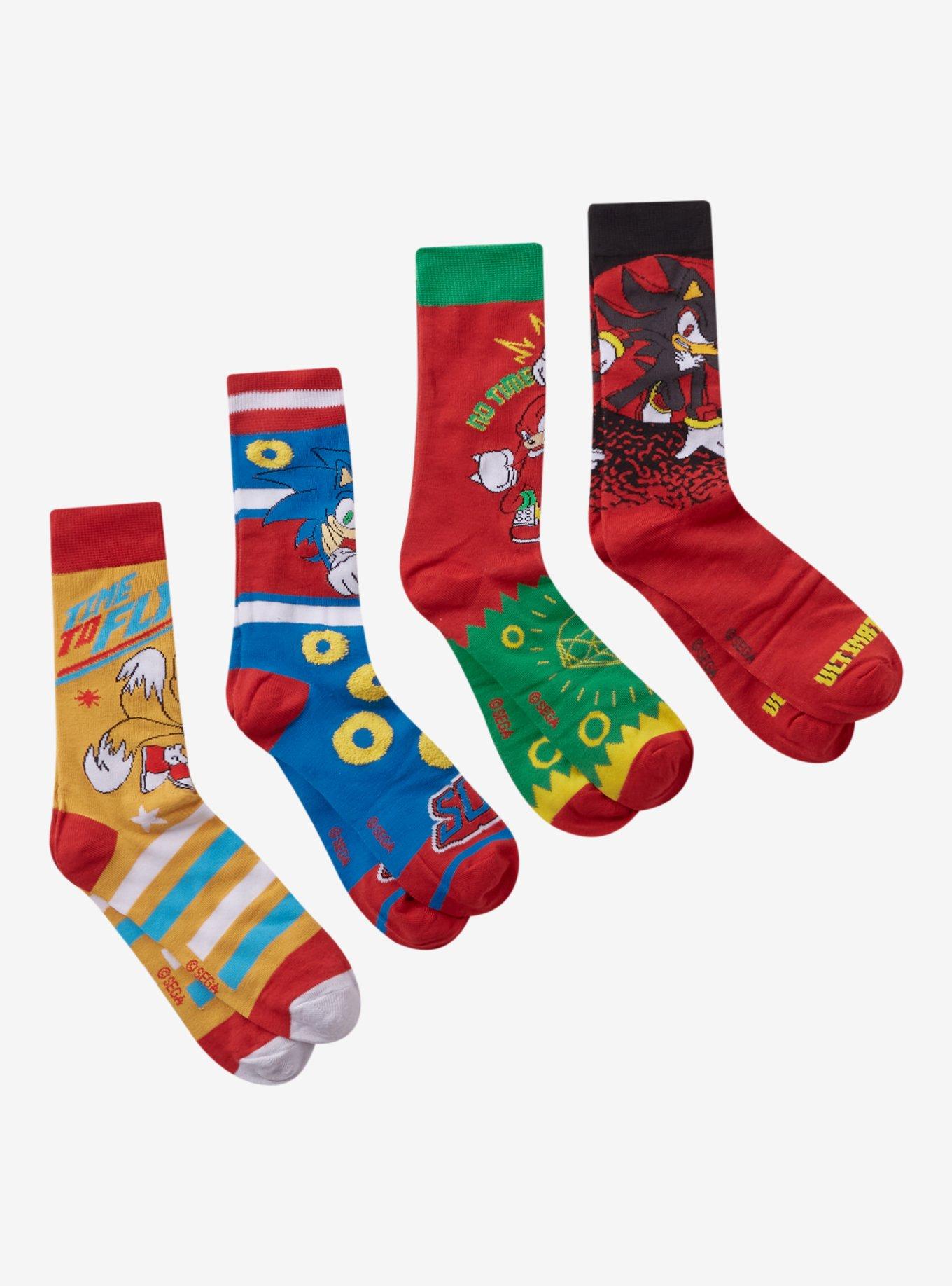 Sonic The Hedgehog Character Blind Bag Crew Socks, , hi-res