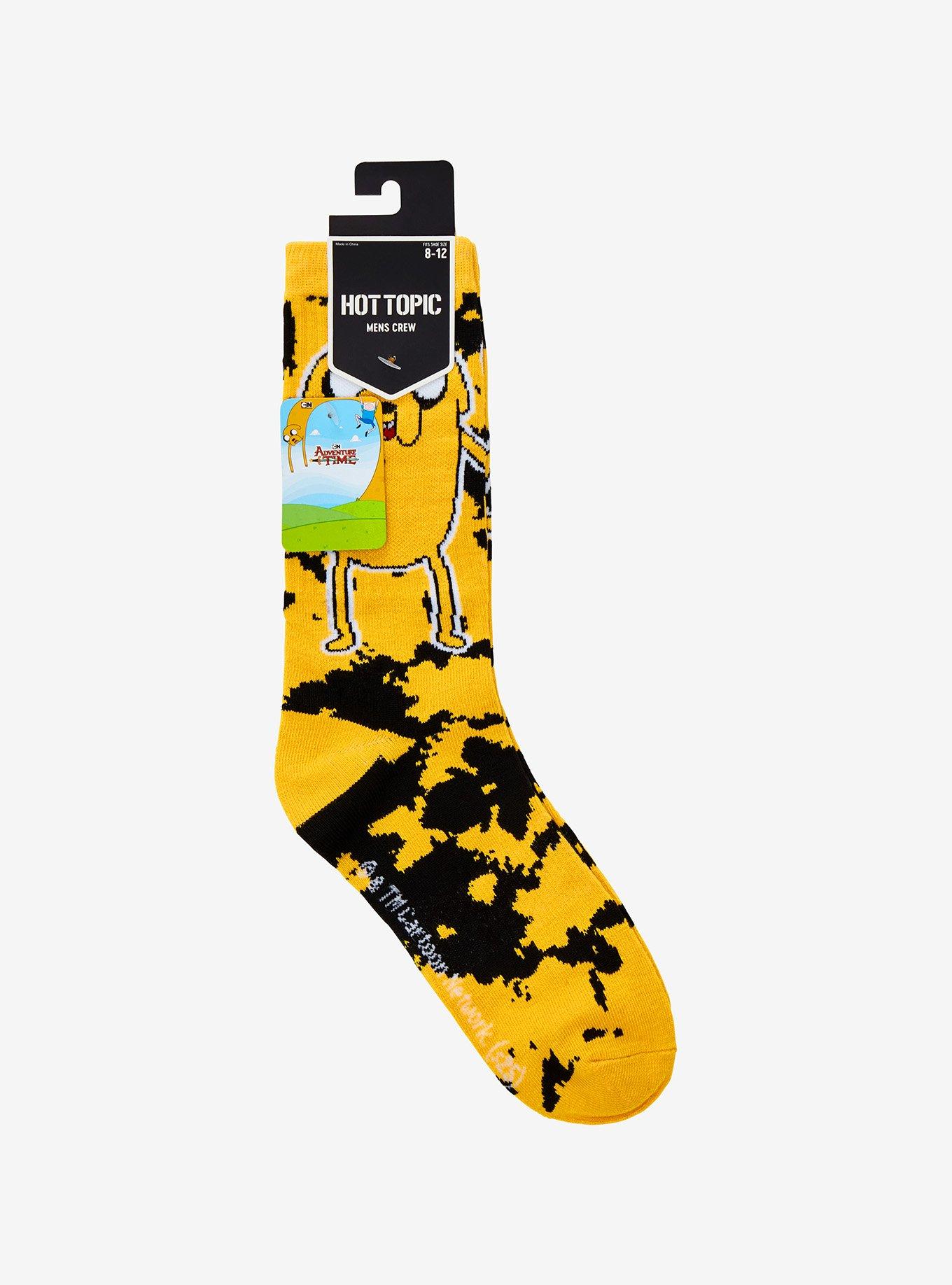 Adventure Time Jake Tie-Dye Crew Socks, , alternate