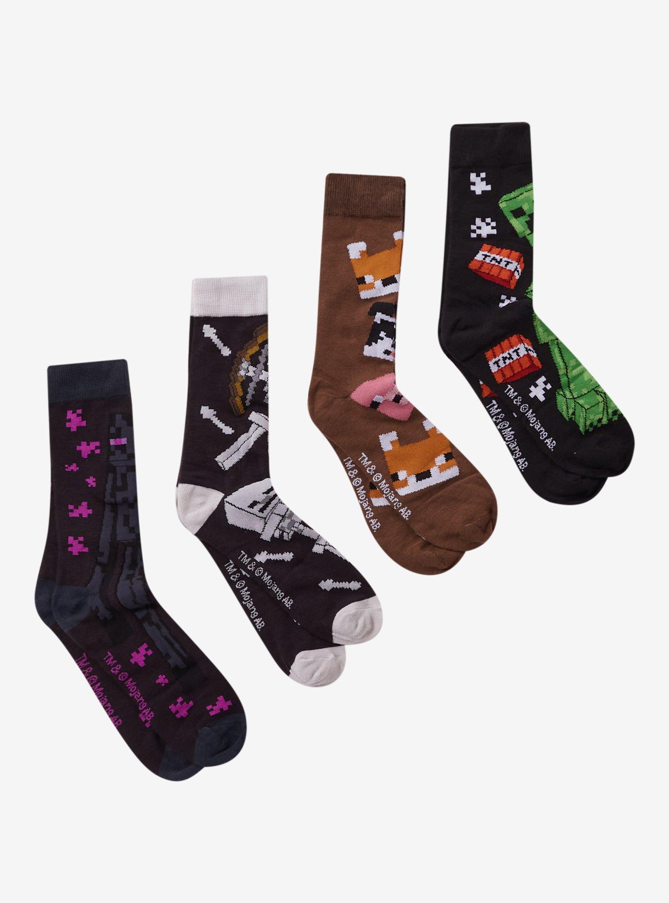Minecraft Character Blind Bag Crew Socks, , alternate