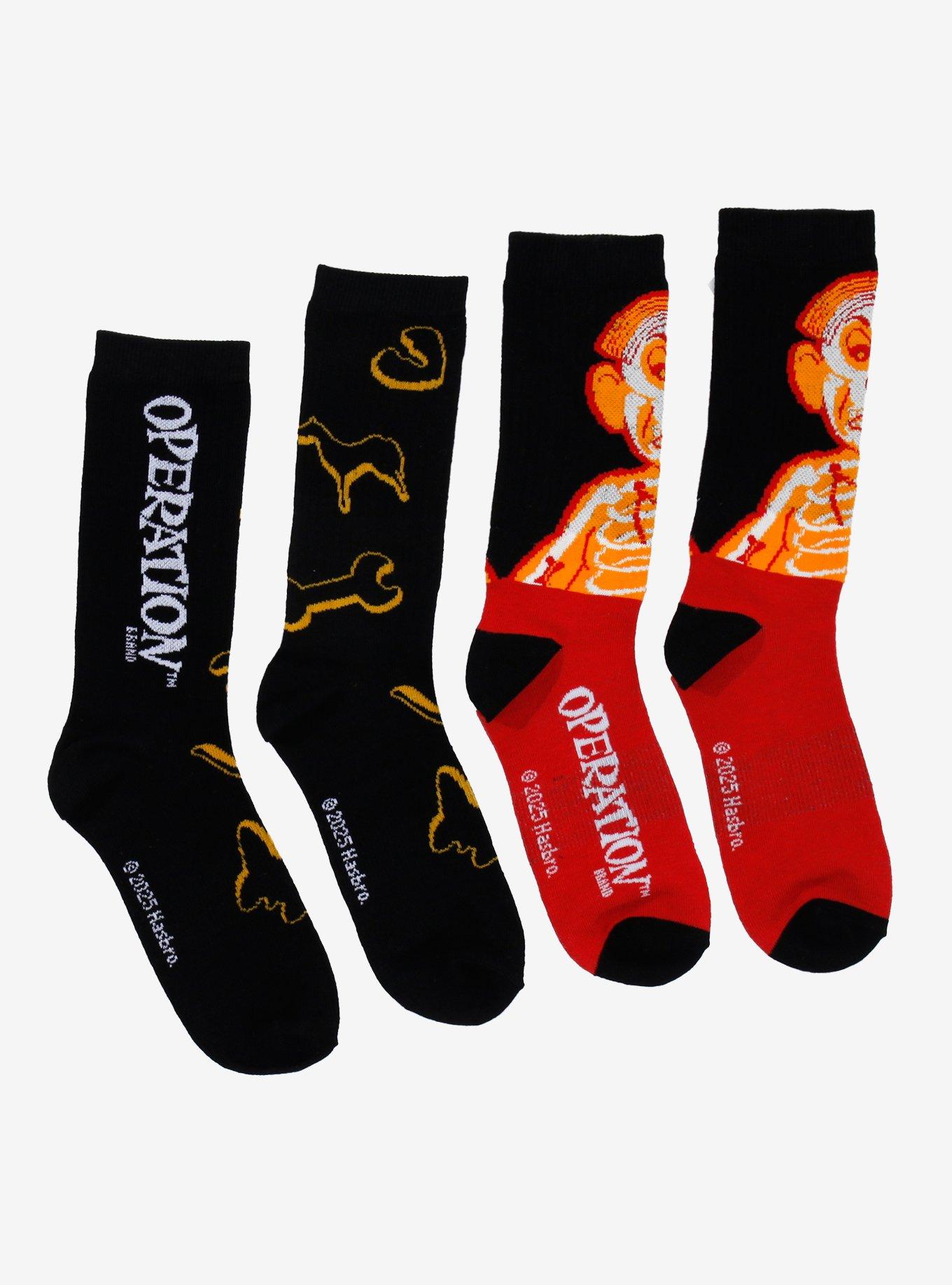Operation Glow-In-The-Dark Crew Socks 2 Pair, , alternate
