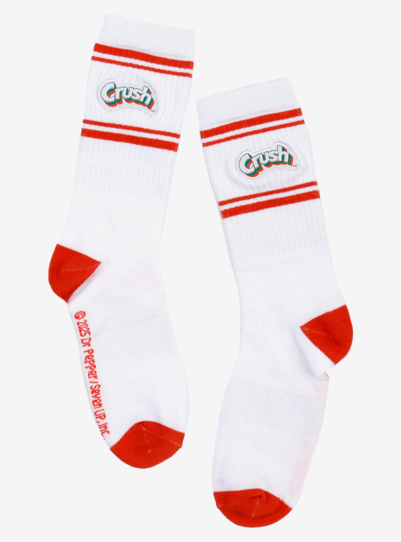 Crush Logo Varsity Stripe Crew Socks, , hi-res