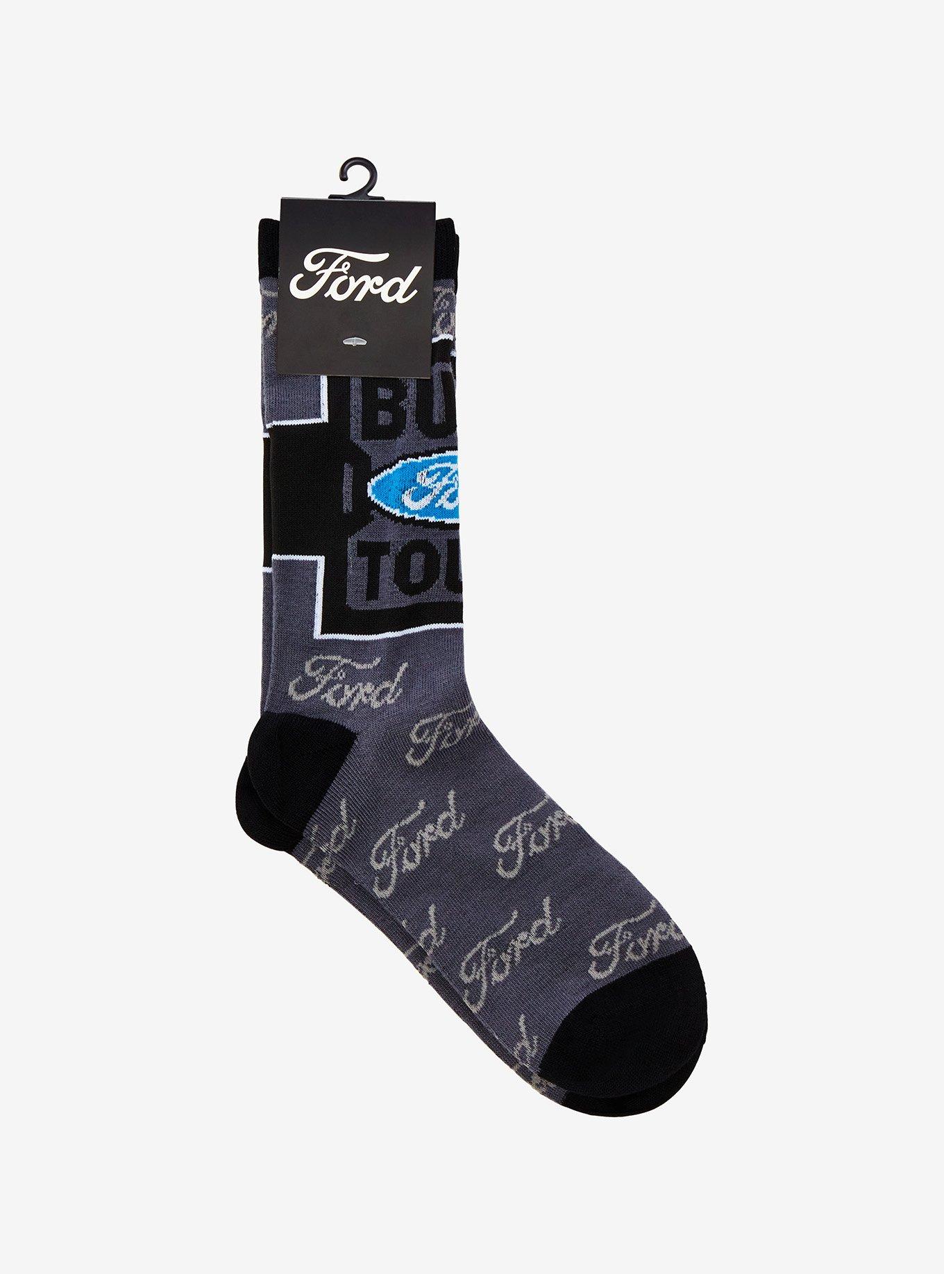 Ford Logo Crew Socks, , alternate