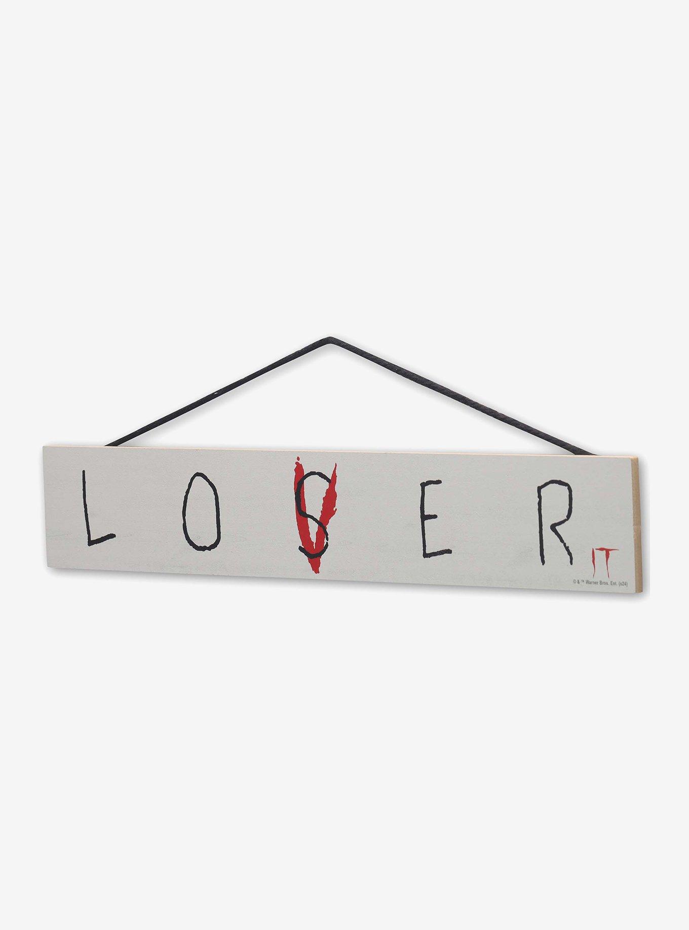 IT Lover & Loser Hanging Wood Wall Decor, , hi-res