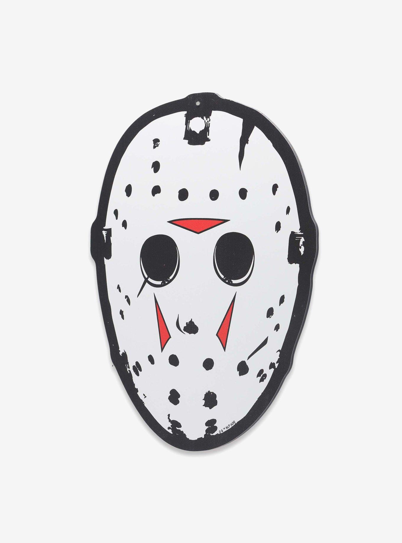 Friday the 13th Jason Voorhees Illustrated Mask Metal Sign, , hi-res