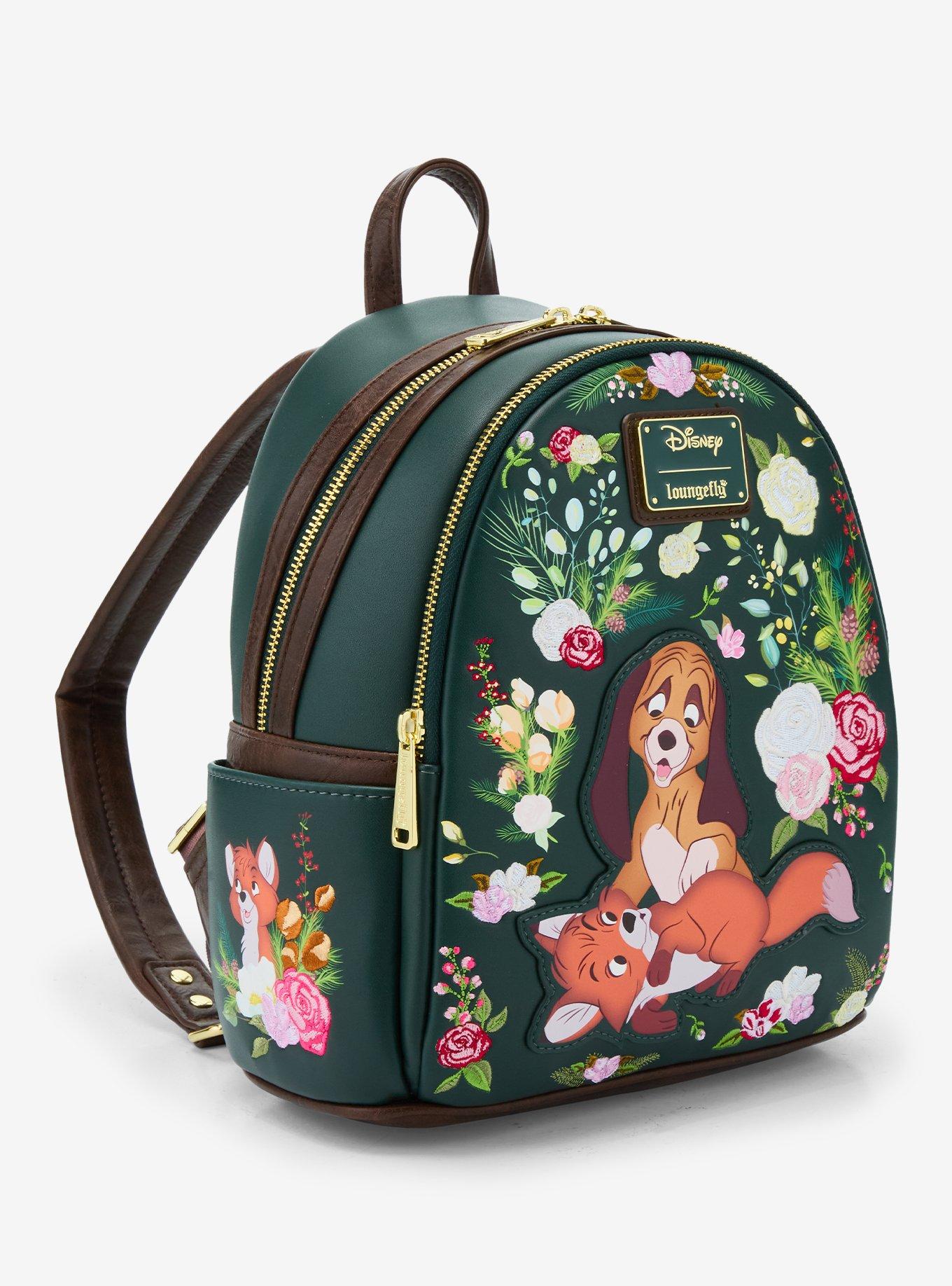 Loungefly Disney The Fox And The Hound Floral Mini Backpack, , hi-res