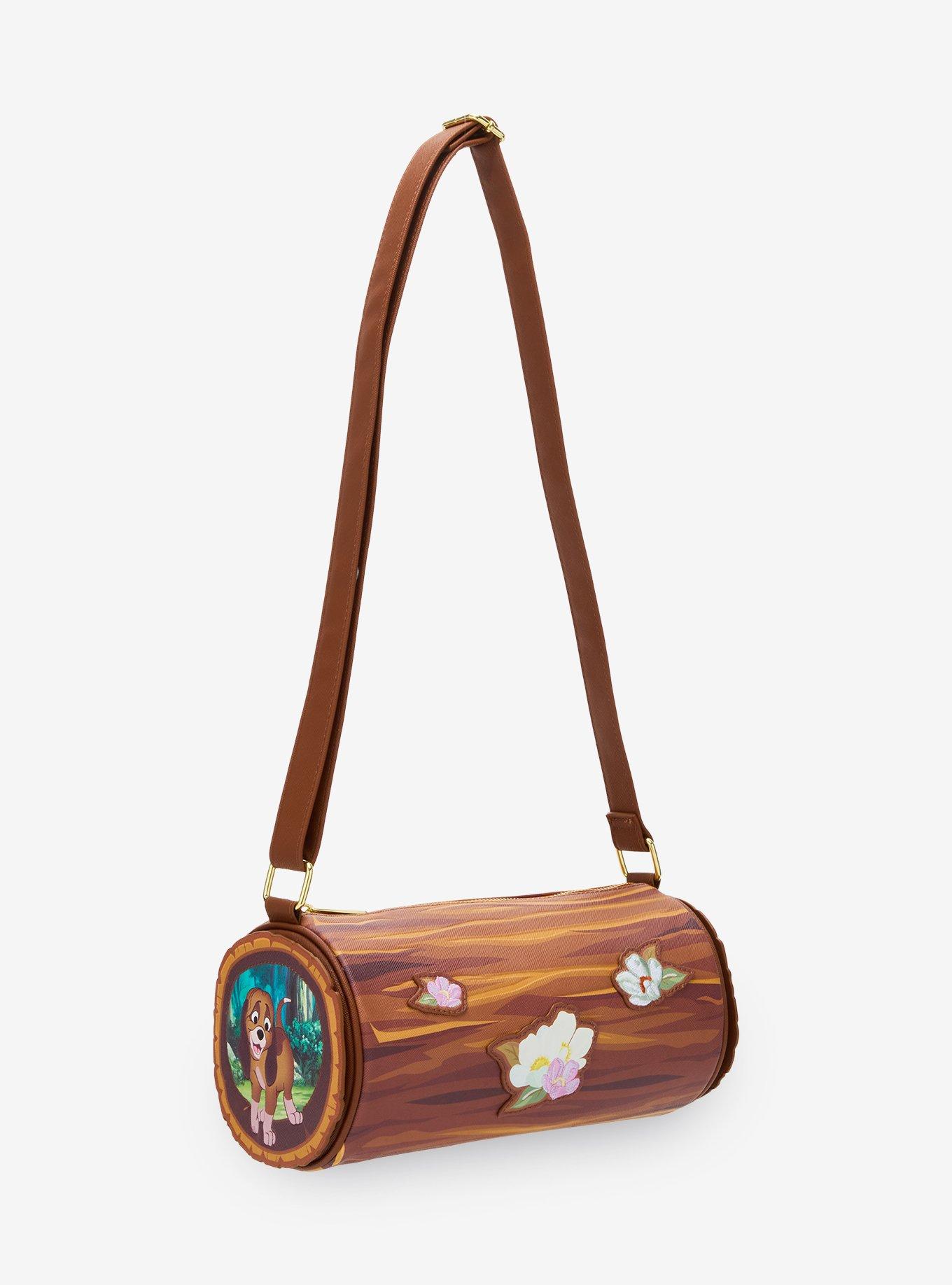 Loungefly Disney The Fox And The Hound Floral Log Crossbody Bag, , alternate