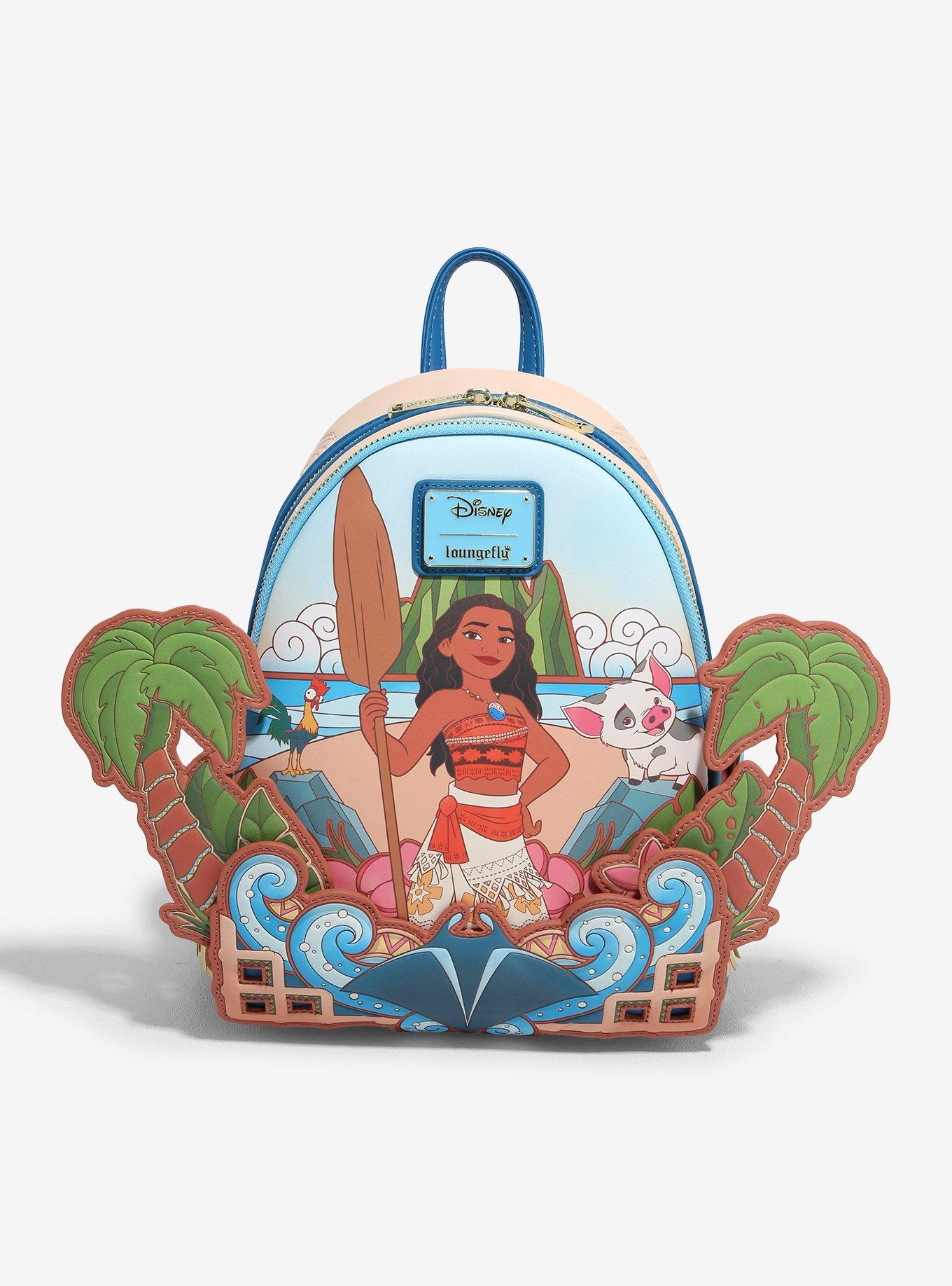Loungefly Disney Moana Palm Trees Beach Scene Mini Backpack, , hi-res