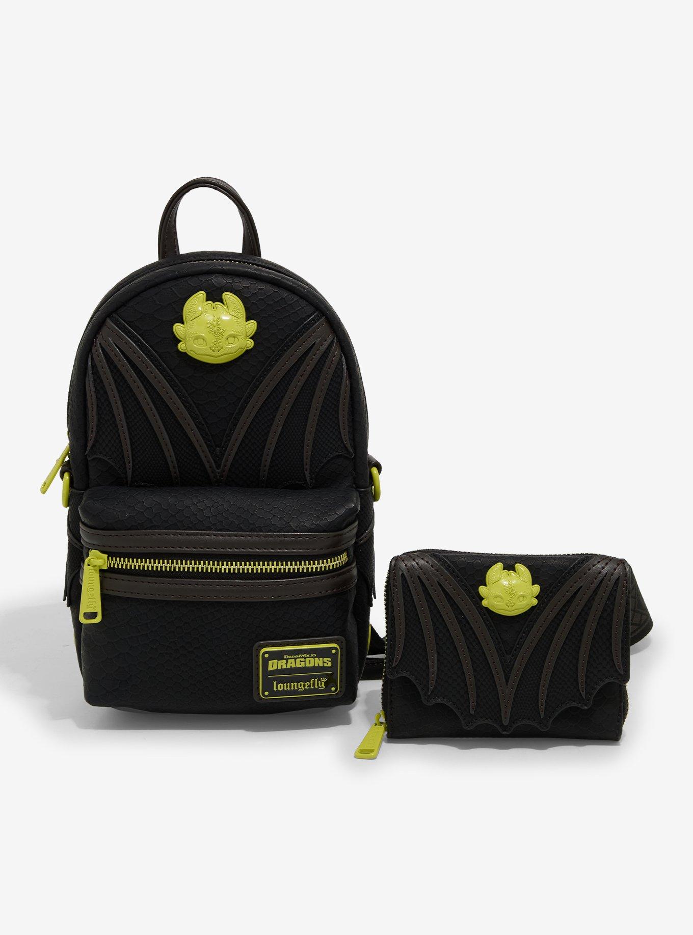 Loungefly How To Train Your Dragon Toothless Textured Sling Bag, , alternate