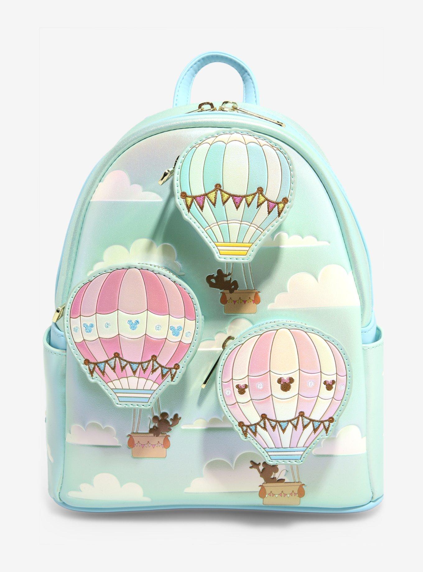Loungefly Disney Mickey Mouse & Friends Hot Air Balloon Trio Mini Backpack, , alternate