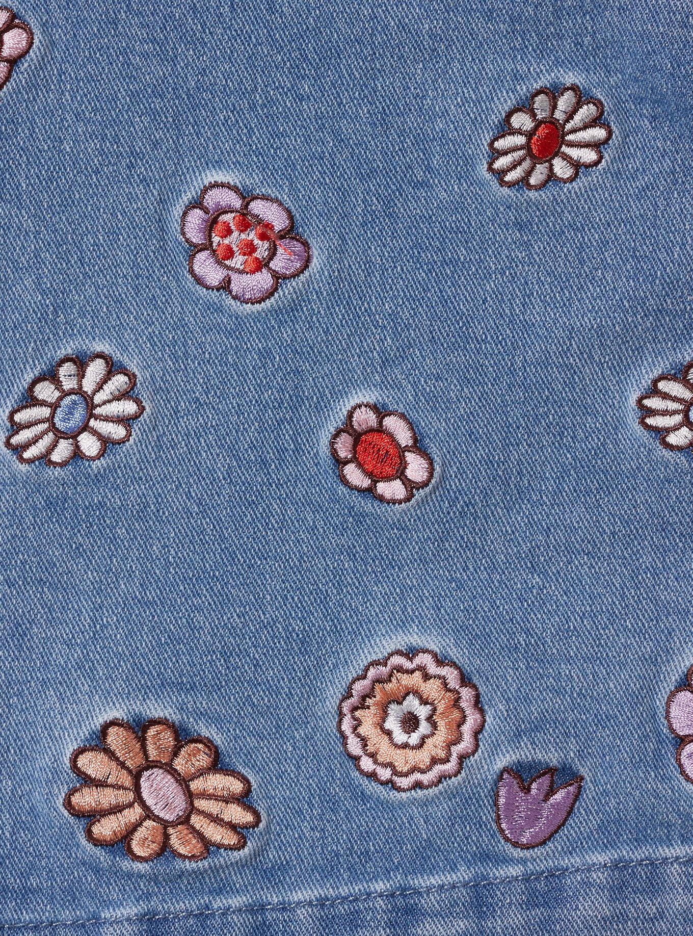 Disney Daisy Duck Denim Toddler Overall Dress — BoxLunch Exclusive, , alternate