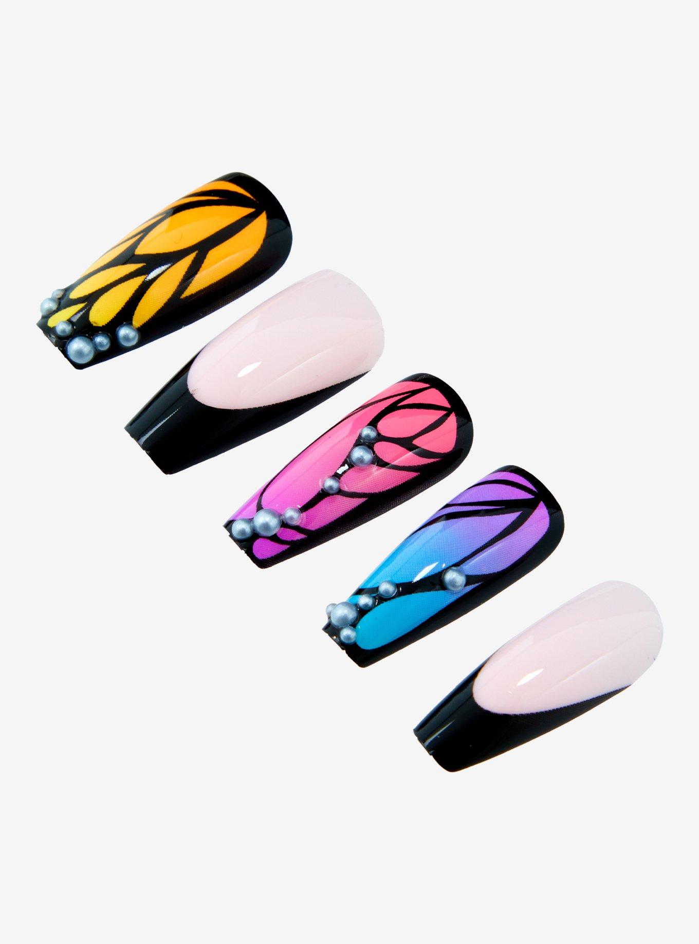 Blackheart Butterfly Press-On Nail Set, , alternate