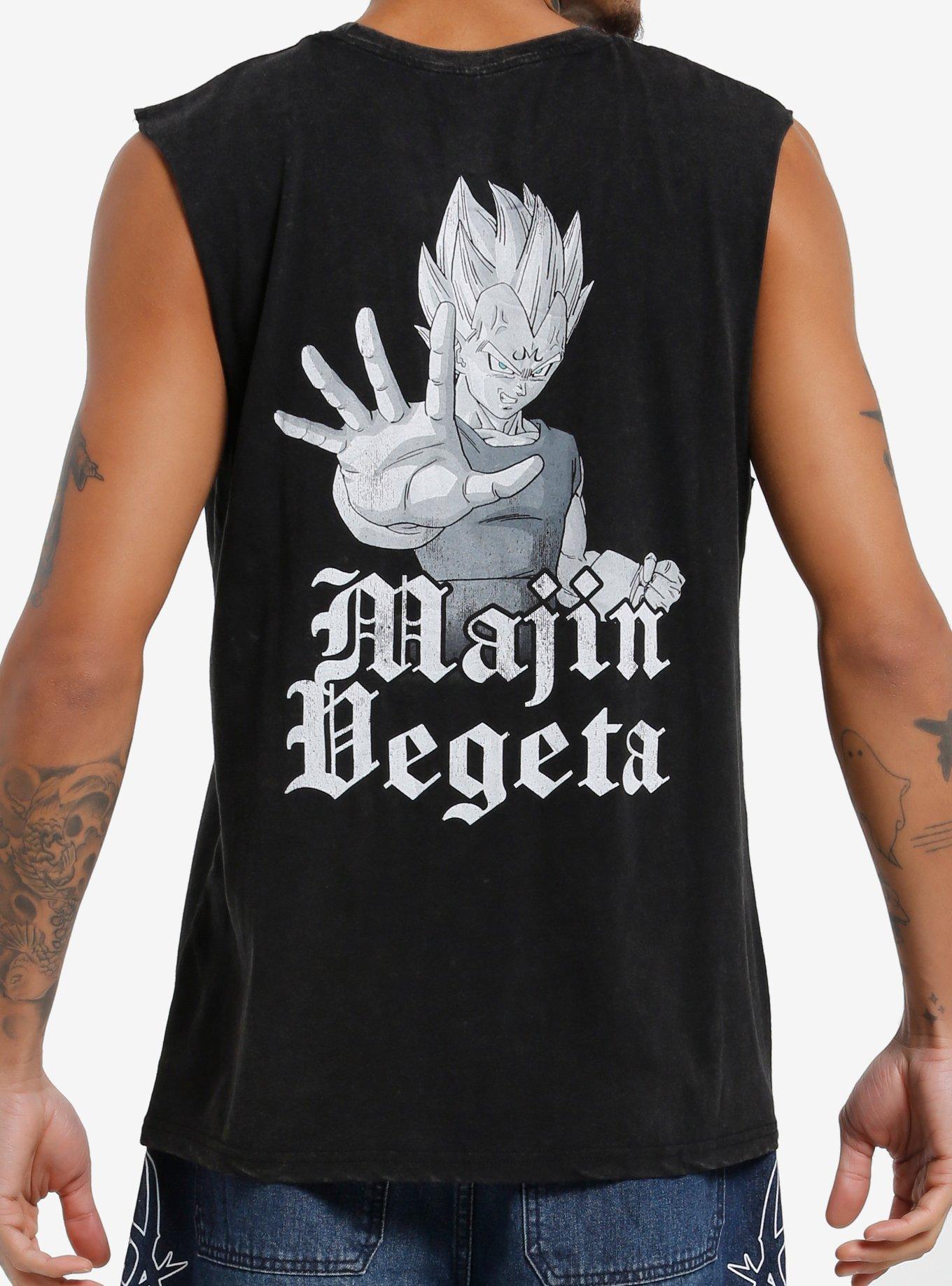 Dragon Ball Z Majin Vegeta Mineral Wash Muscle Tank Top, , hi-res