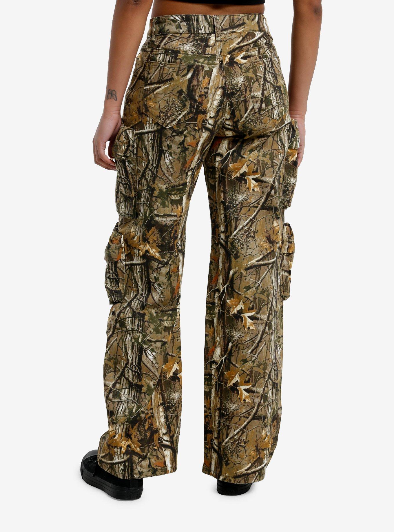 Real Tree Camo Girls Cargo Pants, , hi-res