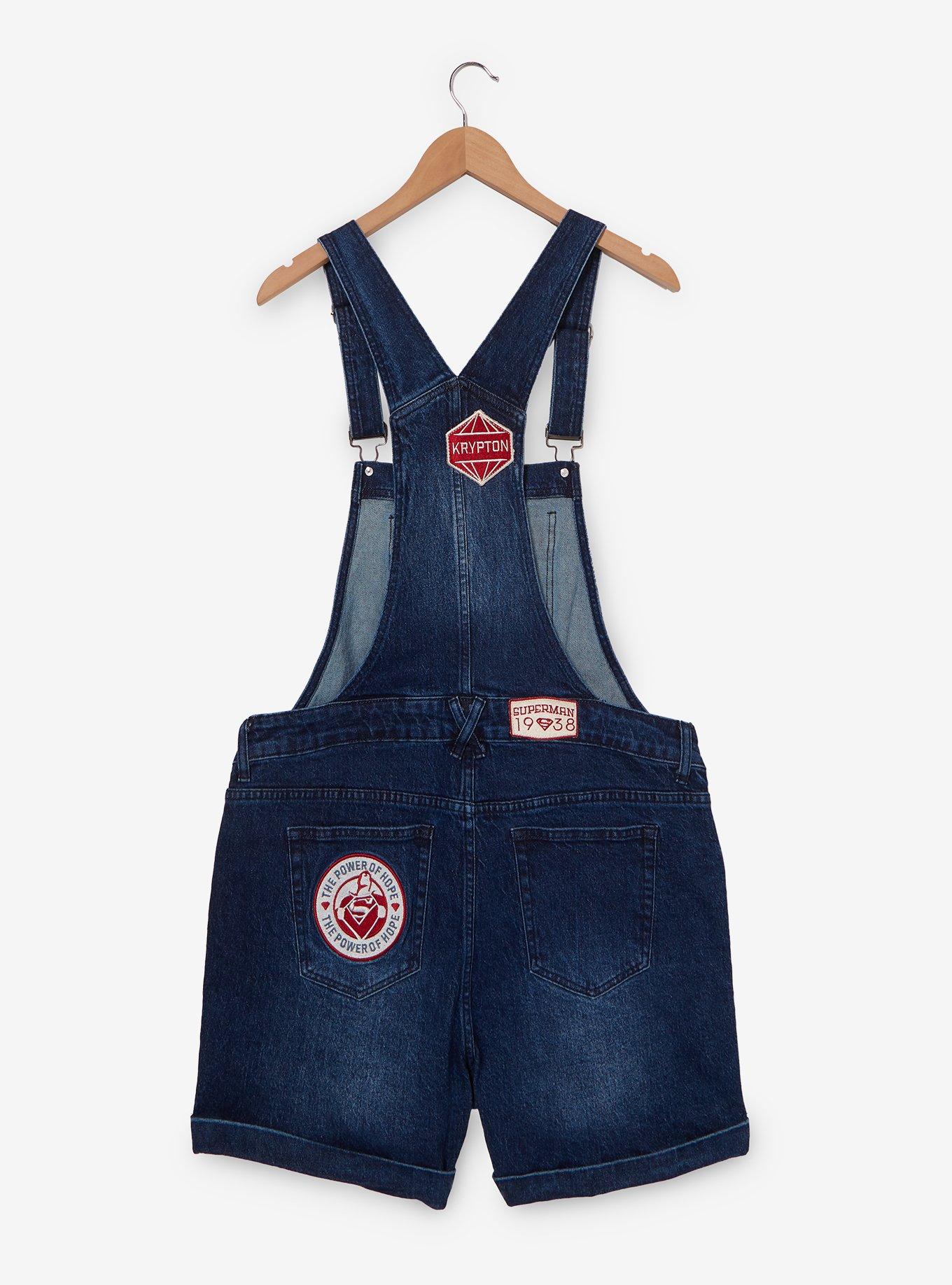 DC Comics Superman Icons Shortalls Plus Size, , hi-res