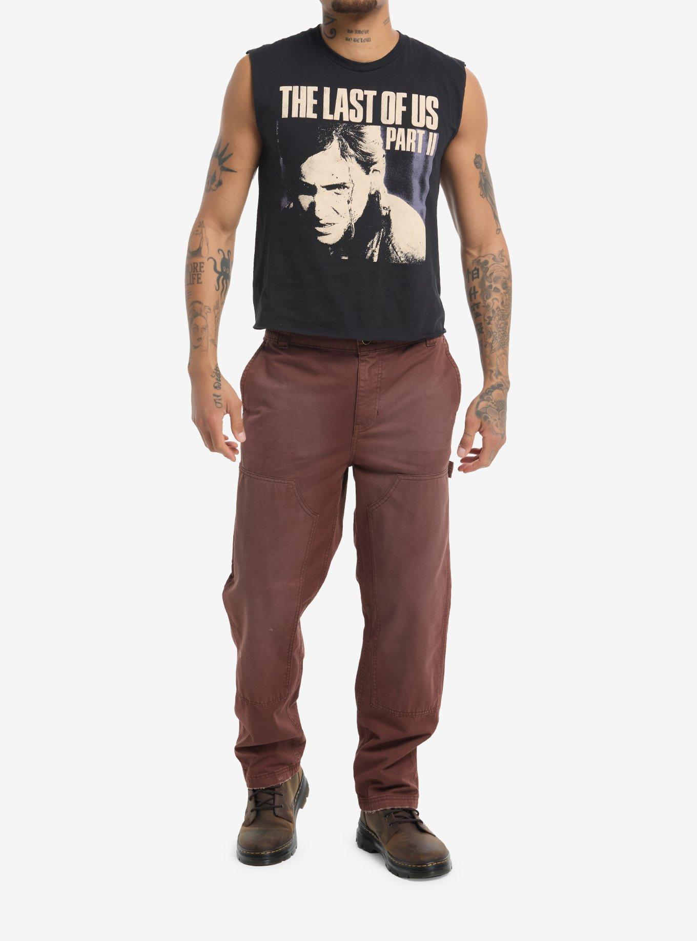 The Last Of Us Part II Crop Muscle Tank Top, BLACK, alternate