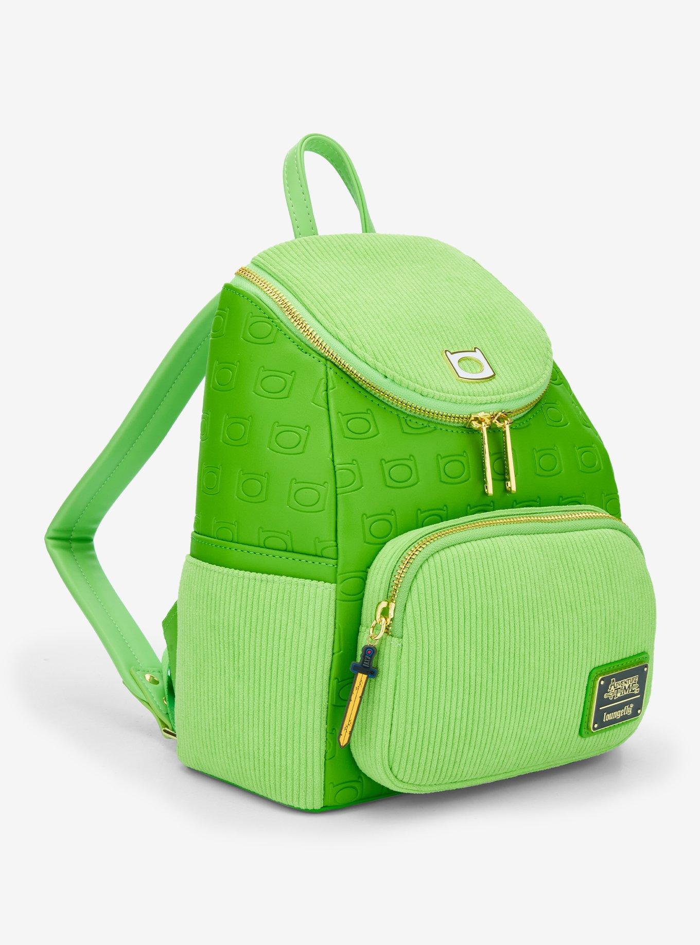Loungefly Adventure Time Finn Green Mini Backpack