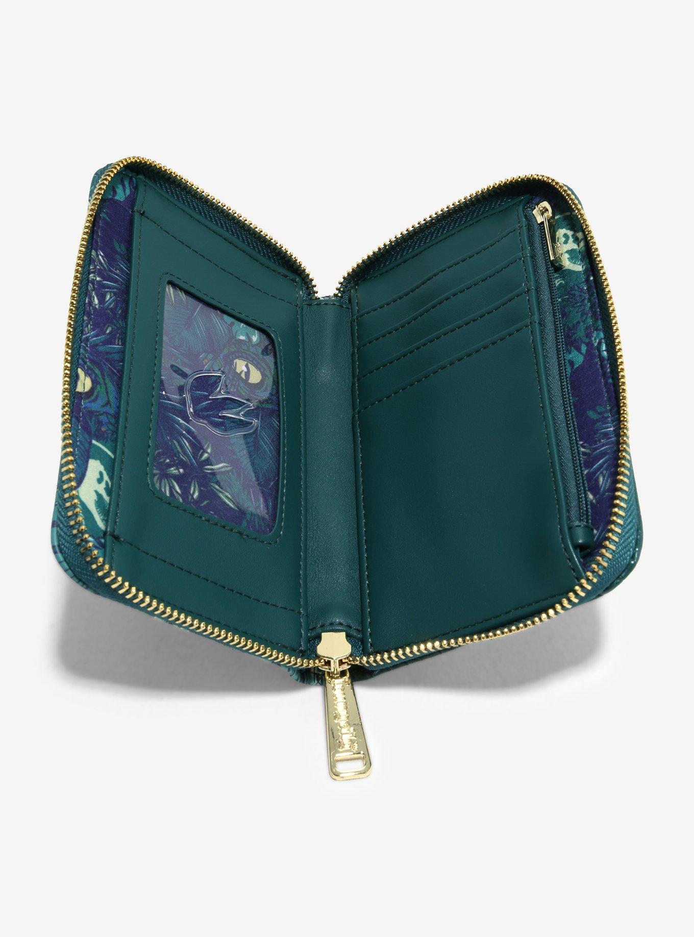 Loungefly Jurassic Park Raptor Foliage Lenticular Mini Zipper Wallet, , alternate