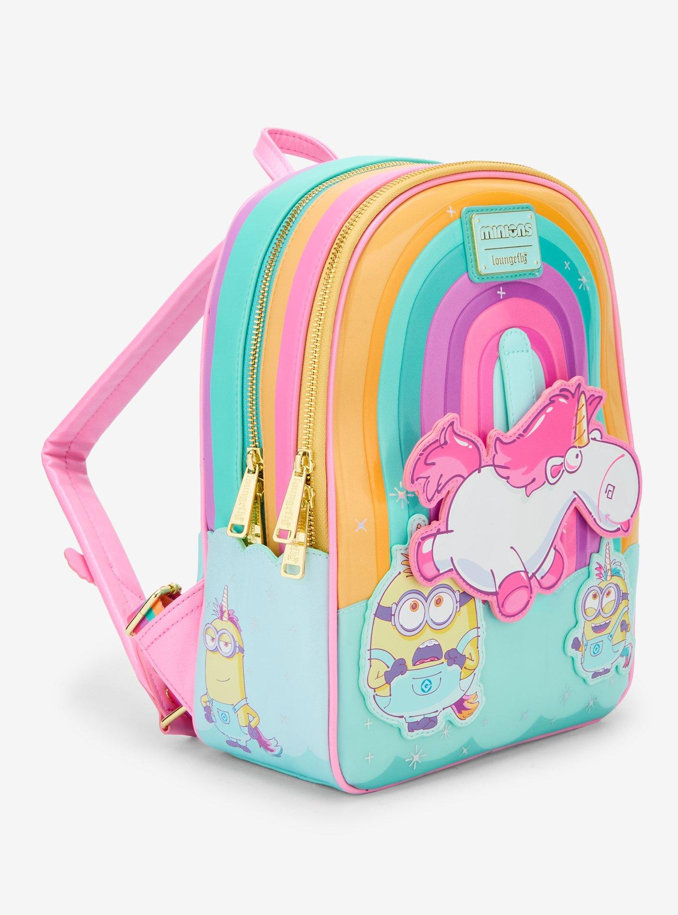 Loungefly Minions Unicorn Rainbow Mini Backpack, , hi-res