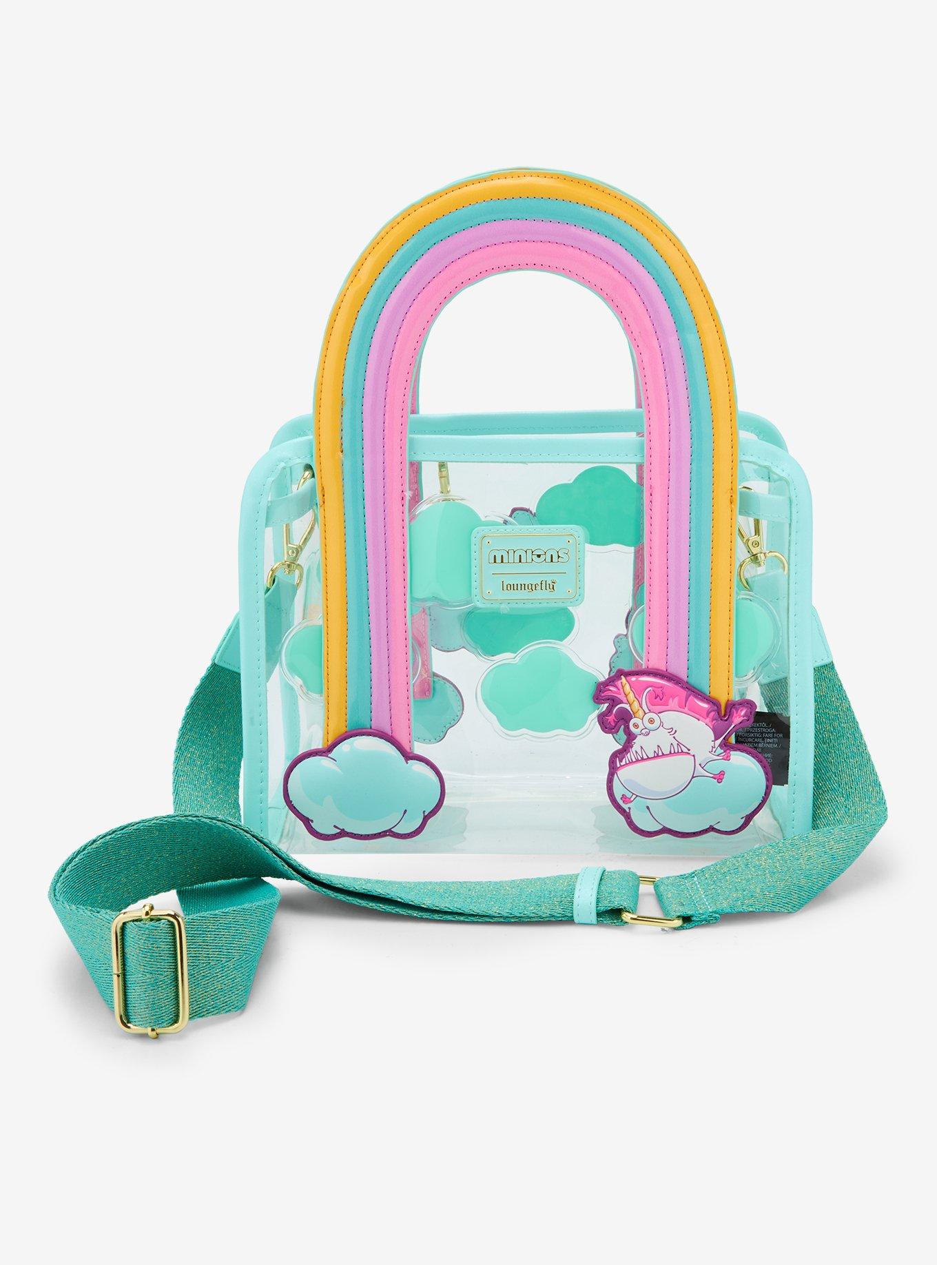 Loungefly Minions Unicorn Rainbow Clear Tote Bag, , alternate