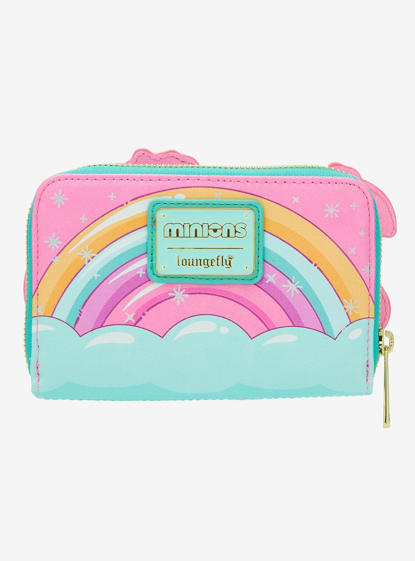 Loungefly Minions Unicorn Rainbow Zipper Wallet, , alternate