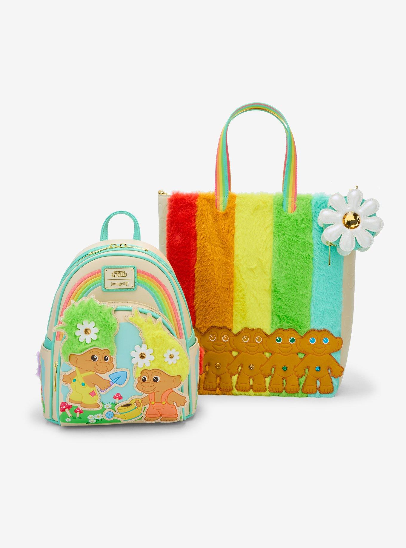 Loungefly Good Luck Trolls Rainbow Mini Backpack, , alternate