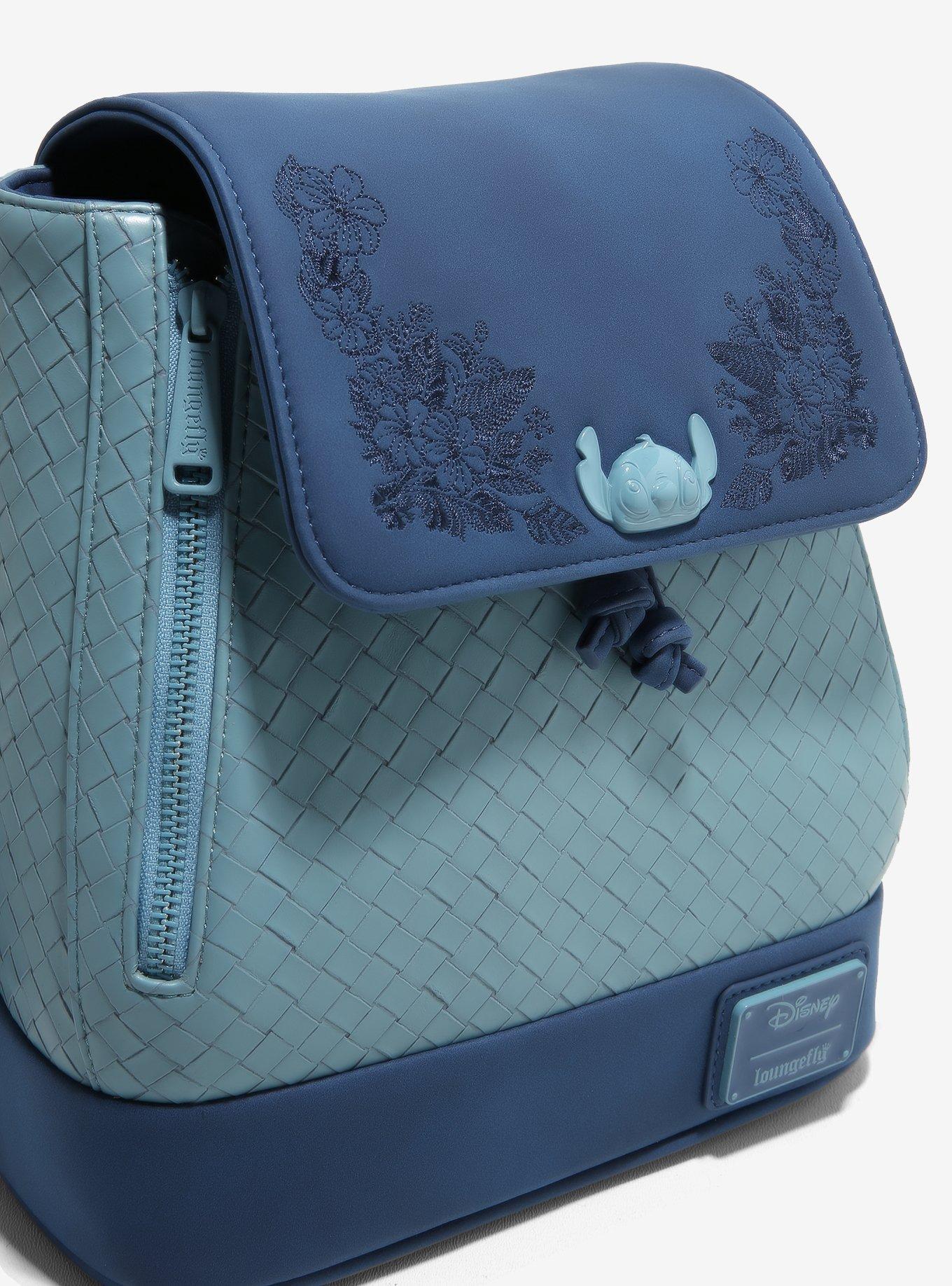 Loungefly Disney Stitch Tonal Blue Mini Backpack, , alternate