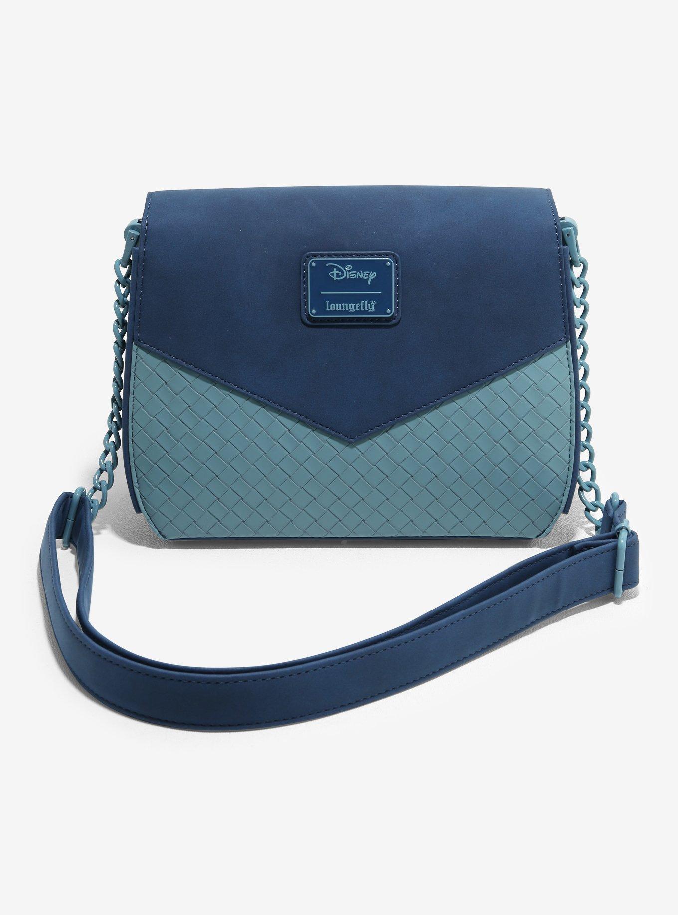 Loungefly Disney Stitch Tonal Blue Crossbody Bag, , hi-res