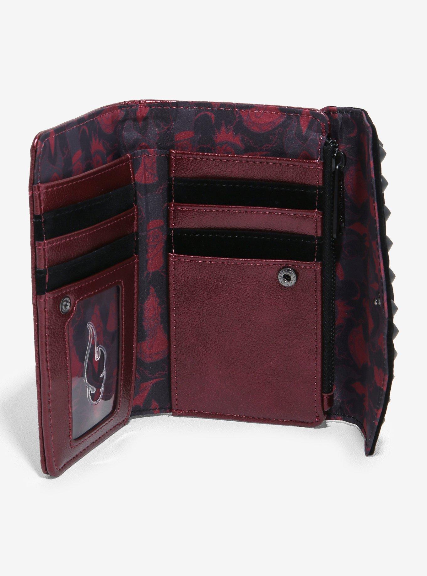 Loungefly Disney Villains Icons Stud Flap Wallet, , alternate