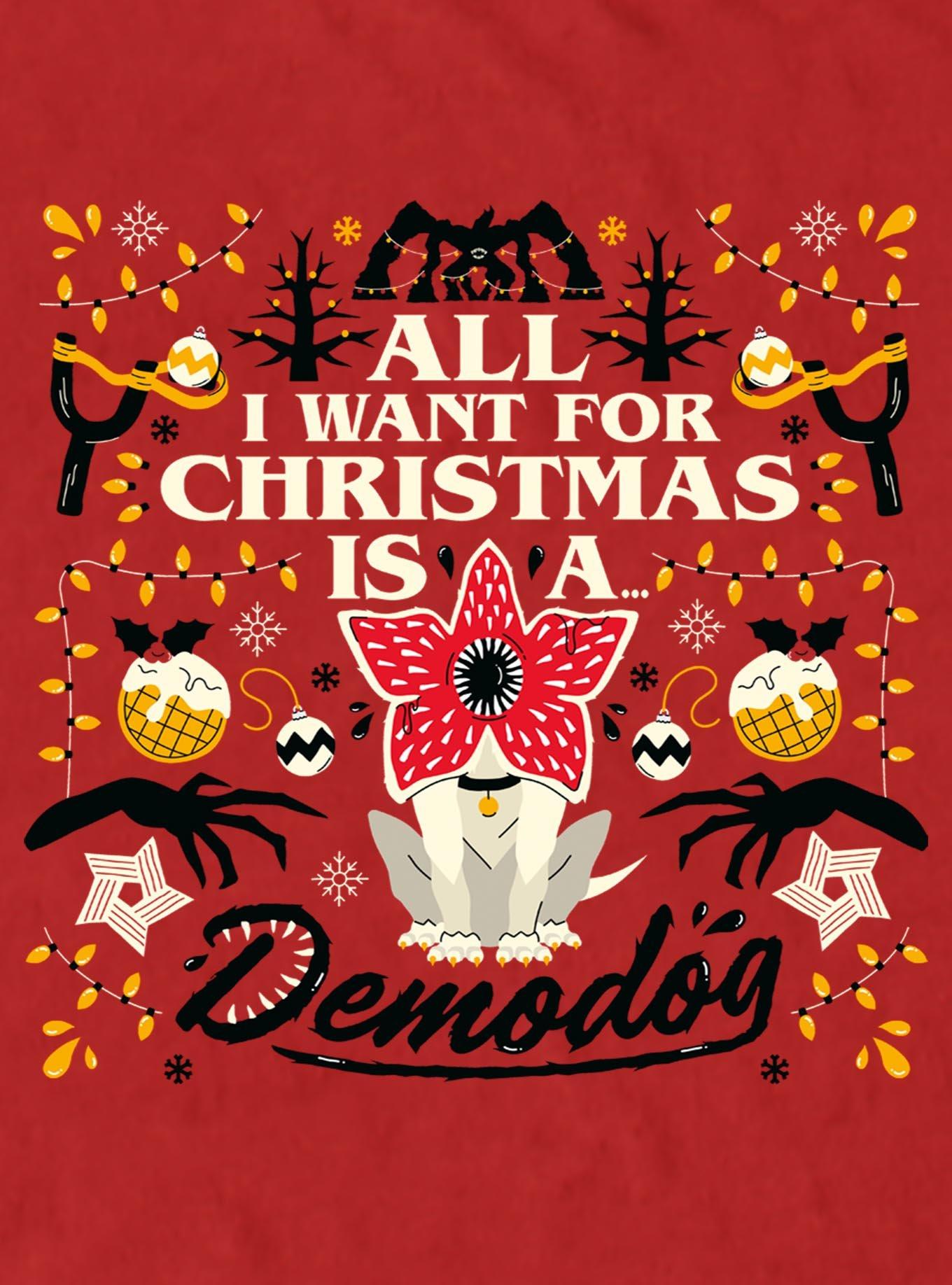 Stranger Things Christmas Demodog T-Shirt, , hi-res