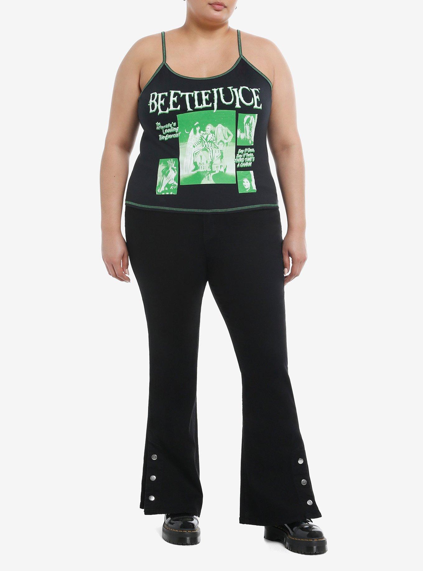 Beetlejuice Collage Contrast Stitch Girls Cami Plus Size, , hi-res