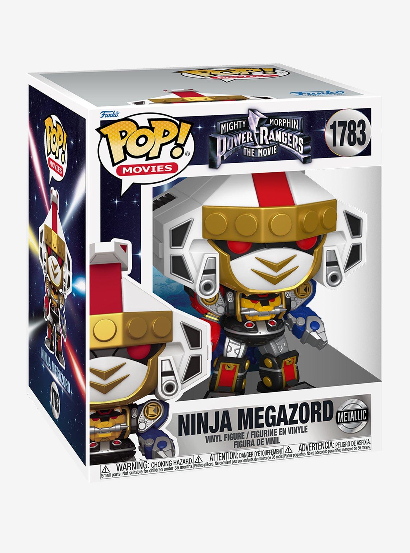 Funko Pop! Movies Mighty Morphin Power Rangers: The Movie Ninja Megazord Metallic Vinyl Figure, , alternate