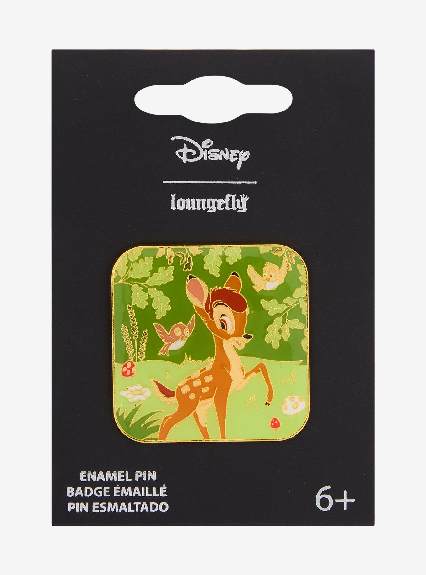Loungefly Disney Bambi Forest Portrait Enamel Pin, , hi-res