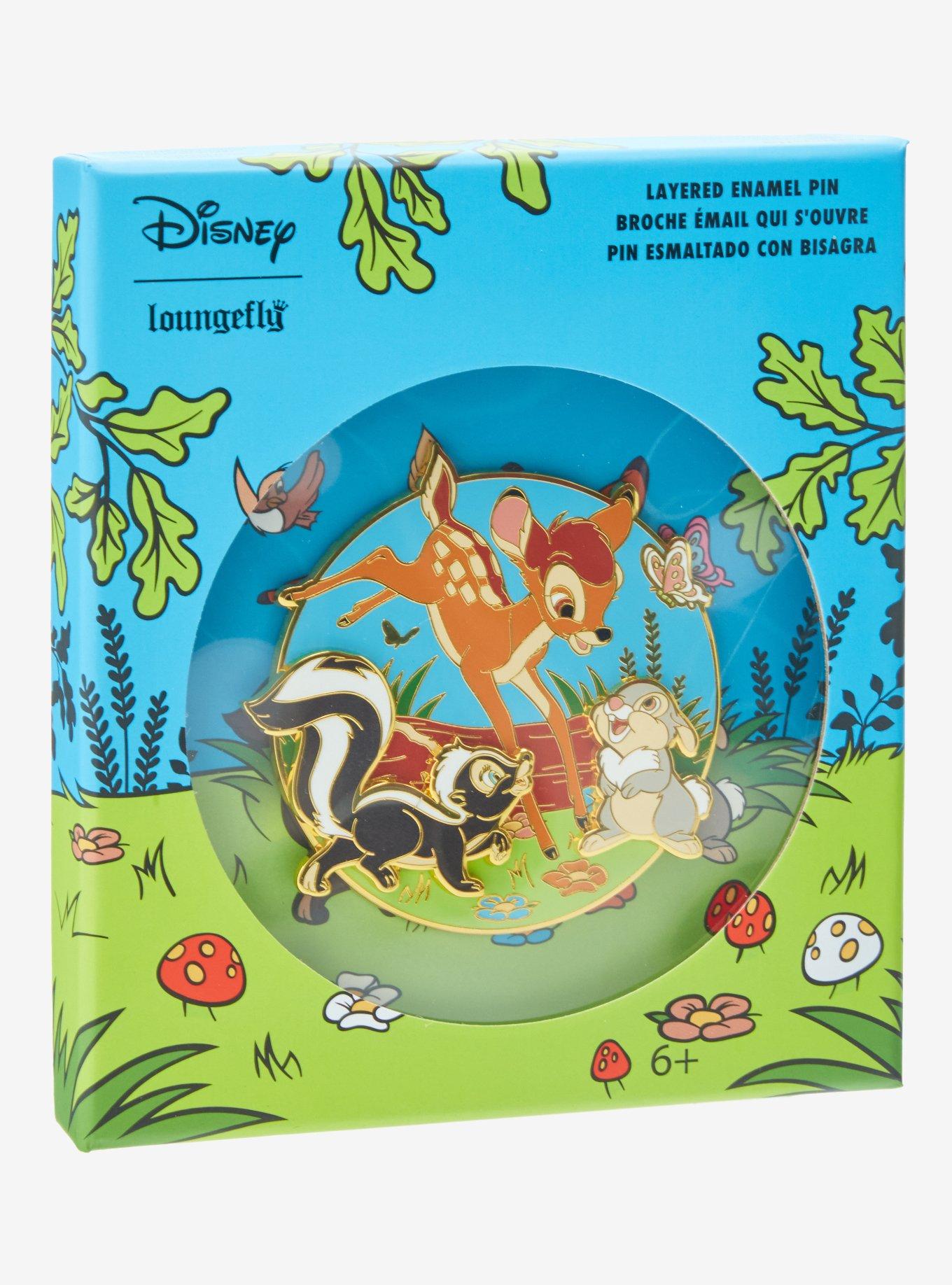 Loungefly Disney Bambi Trio Limited Edition Layered Enamel Pin, , alternate