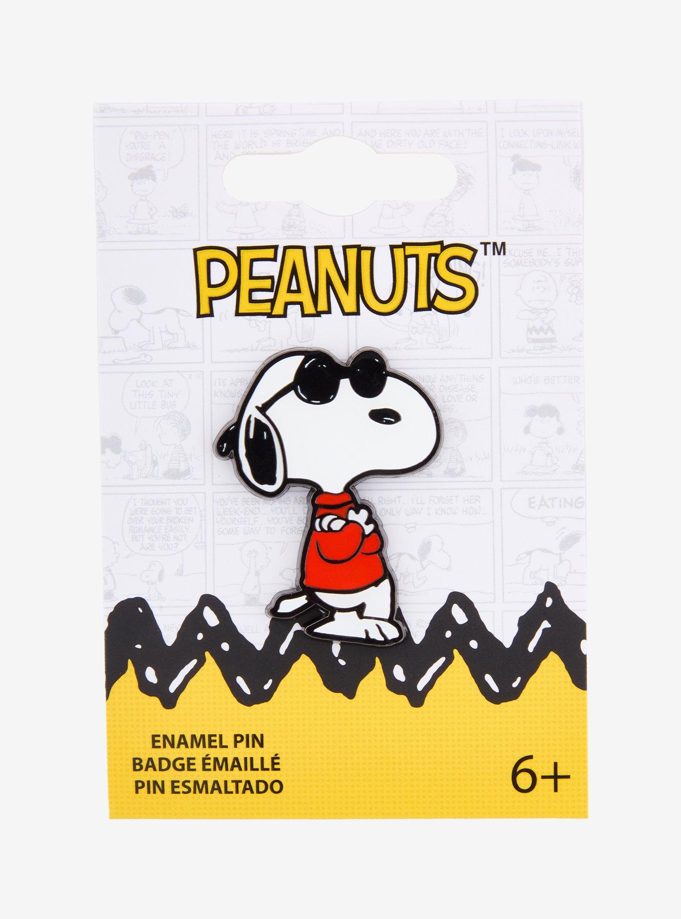 Loungefly Peanuts Snoopy Joe Cool Enamel Pin, , hi-res