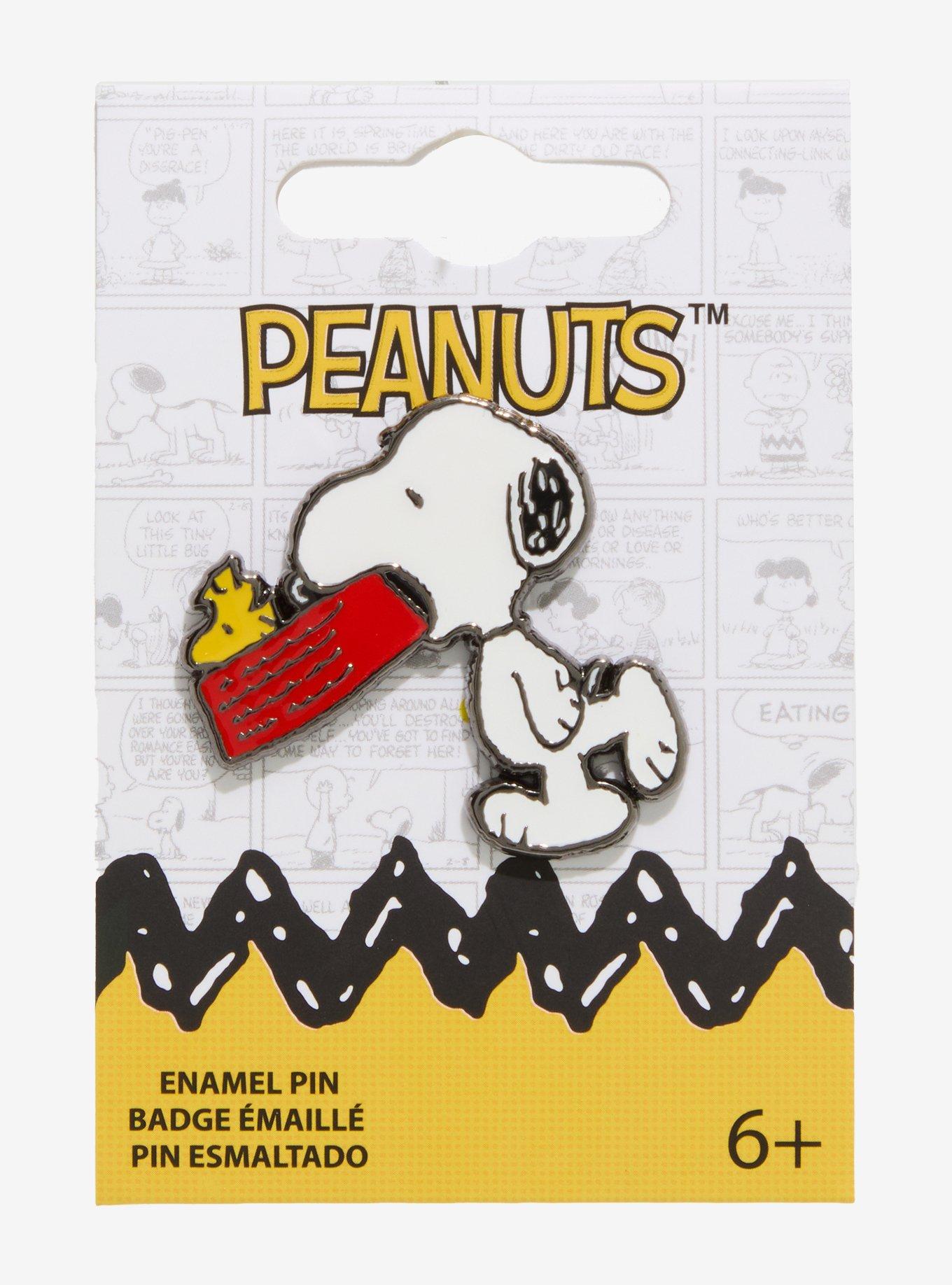 Loungefly Peanuts Snoopy & Woodstock Food Bowl Enamel Pin, , alternate