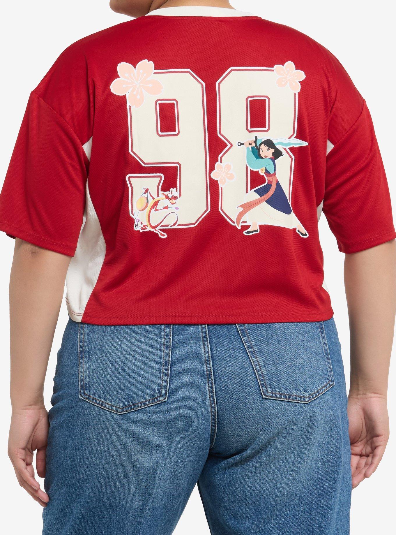 Disney Mulan Girls Crop Soccer Jersey Plus Size, , hi-res