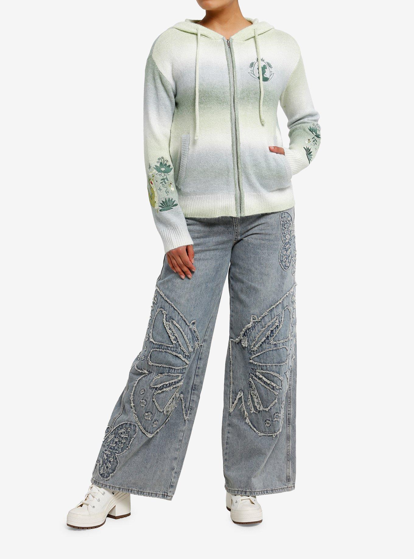Her Universe Disney The Princess And The Frog Marled Stripe Girls Hoodie, MULTI, alternate