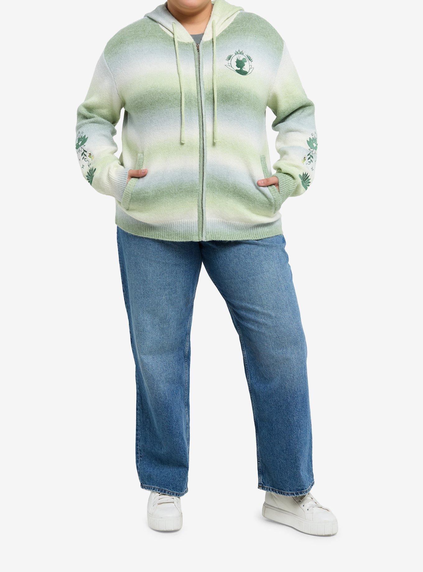 Her Universe Disney The Princess And The Frog Marled Stripe Girls Hoodie Plus Size, MULTI, alternate