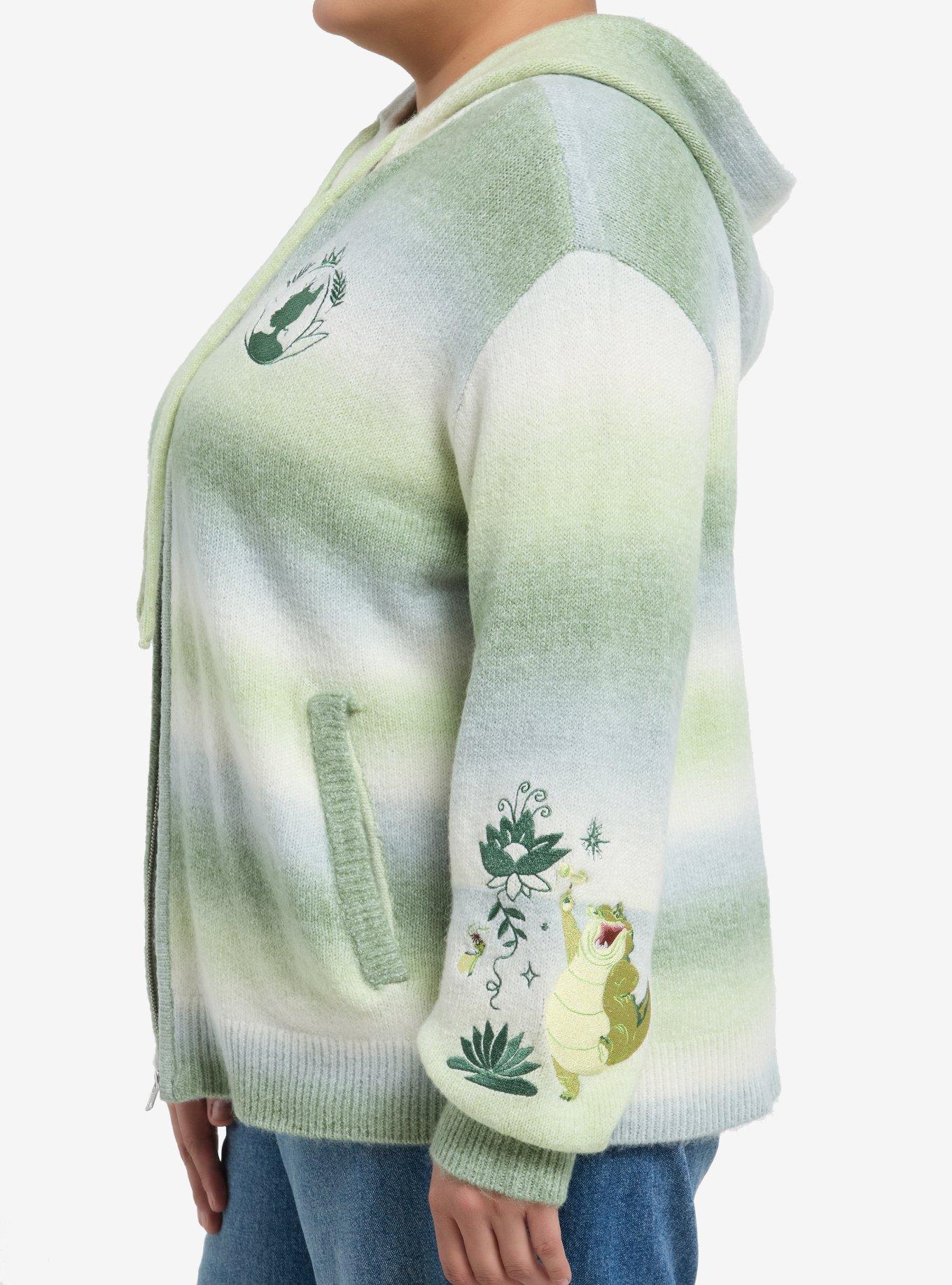 Her Universe Disney The Princess And The Frog Marled Stripe Girls Hoodie Plus Size, MULTI, alternate