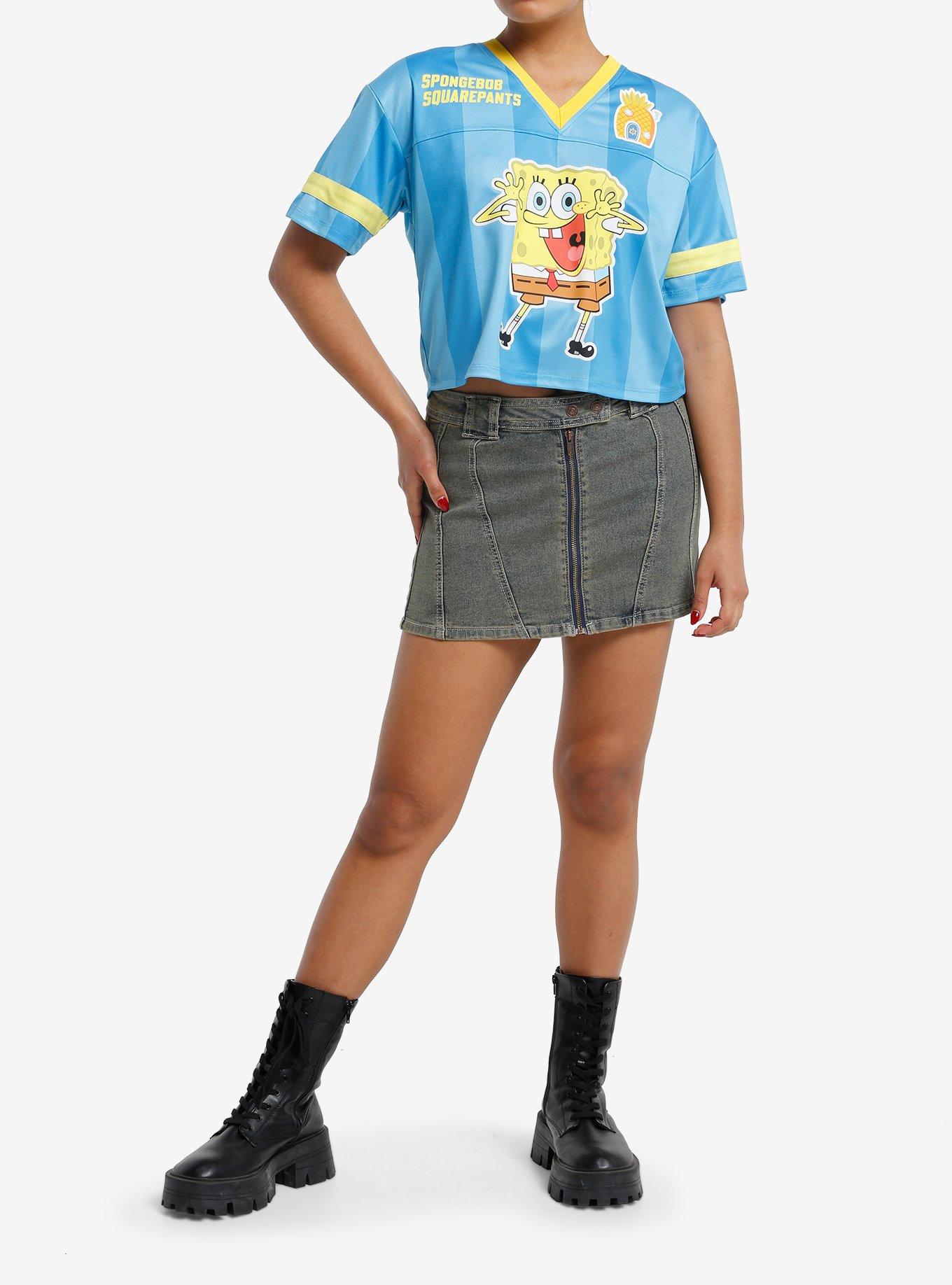 SpongeBob SquarePants Girls Crop Soccer Jersey, MULTI, alternate