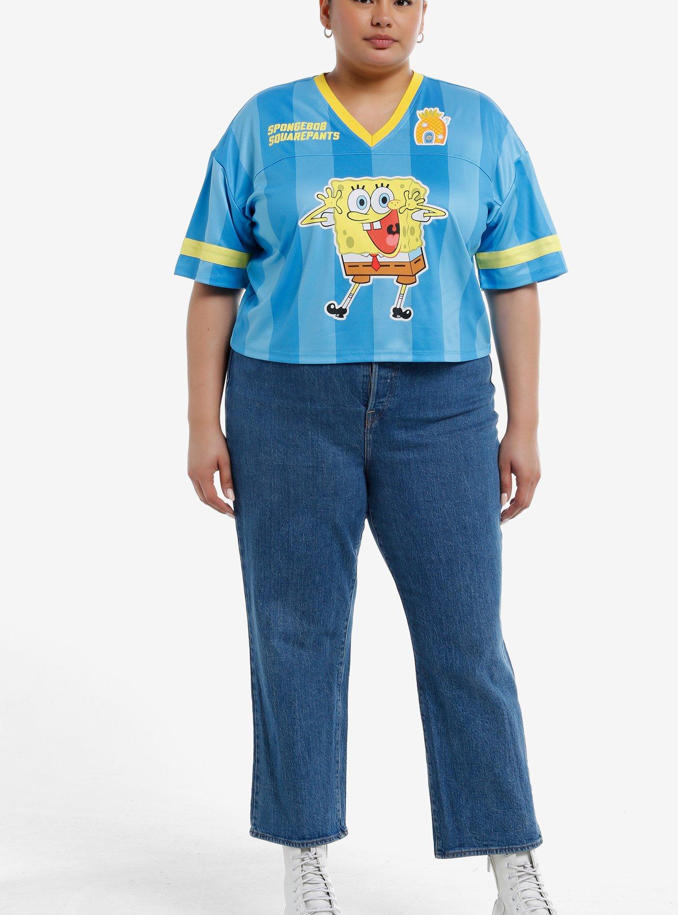 SpongeBob SquarePants Girls Crop Soccer Jersey Plus Size, MULTI, alternate