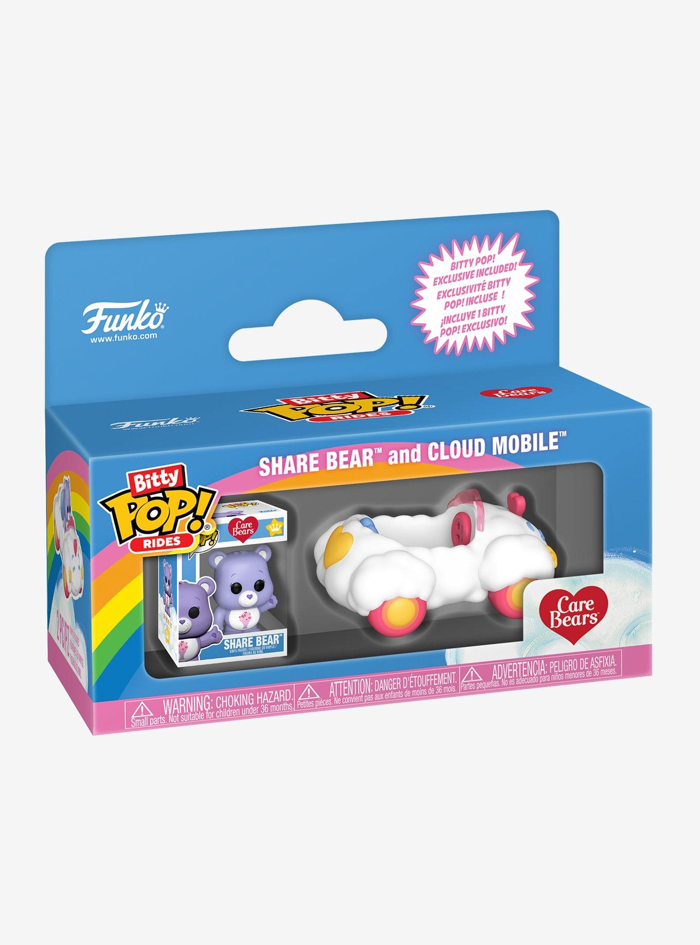 Funko Bitty Pop! Rides Care Bears Share Bear and Cloud Mobile Vinyl Figure Set, , hi-res