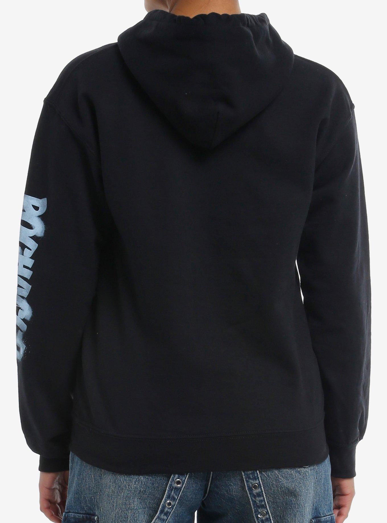 Pochacco Spray Paint Girls Hoodie, BLUE, alternate